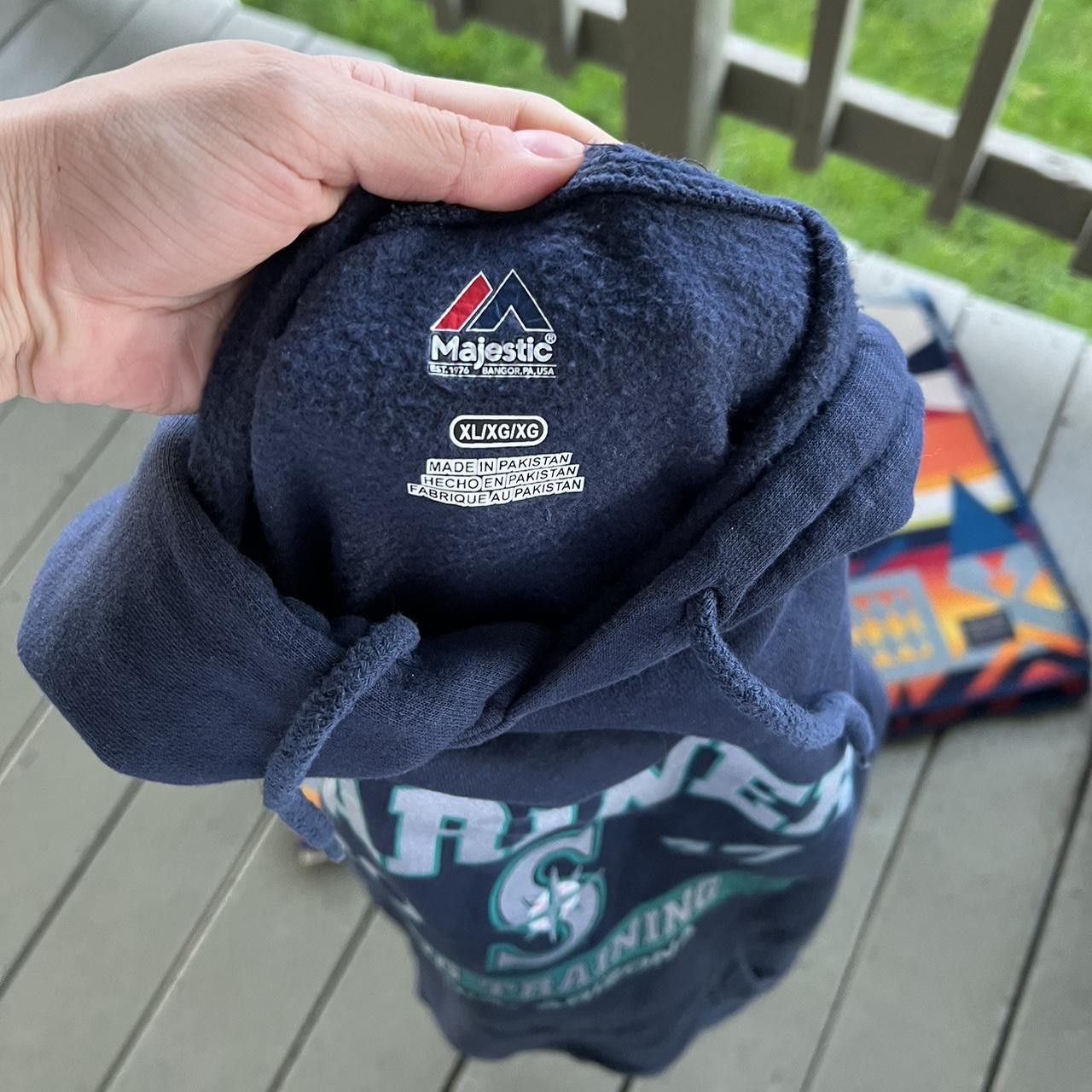 MLB × Majestic × Vintage Vintage seattle mariners MLB sweatshirt Size US XL / EU 56 / 4 - 4 Thumbnail