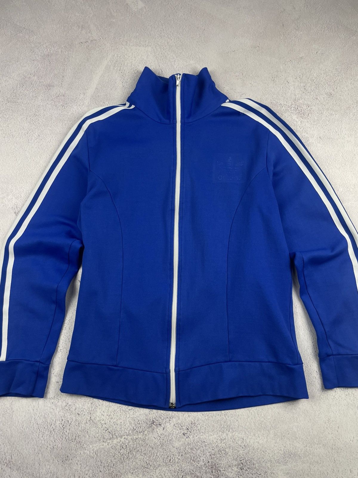 Adidas Vintage Adidas 80s 90s Made in Hong Kong Blue Track Jacket Size US M / EU 48-50 / 2 - 3 Thumbnail