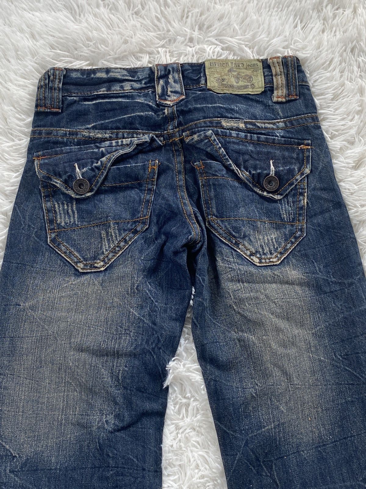Vintage ❌RARE❌AFT Jean Pant Trouser pocket style streetwear jean Size US 26 / EU 42 - 8 Thumbnail