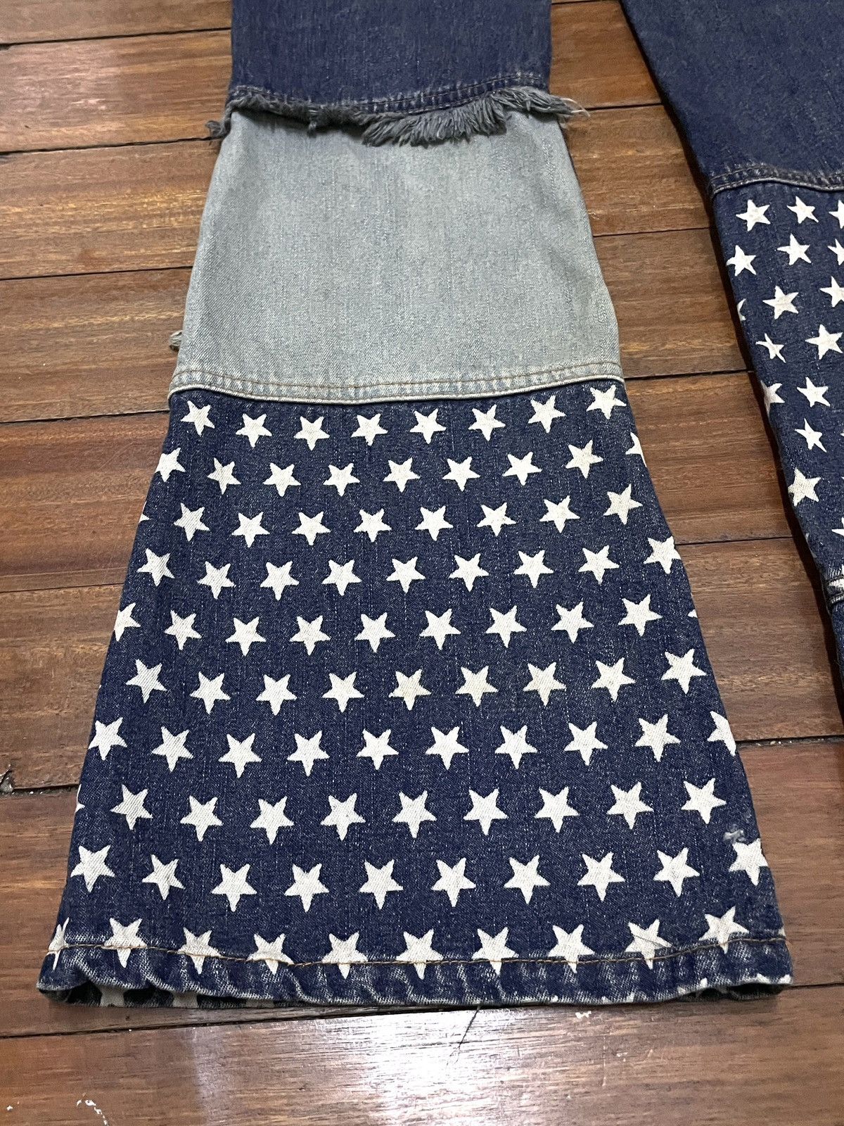 Hysteric Glamour × Japanese Brand × Vintage Rare Vintage Japanese Brand Estacot Hagi Flared Jeans 1990s Size US 29 - 7 Thumbnail