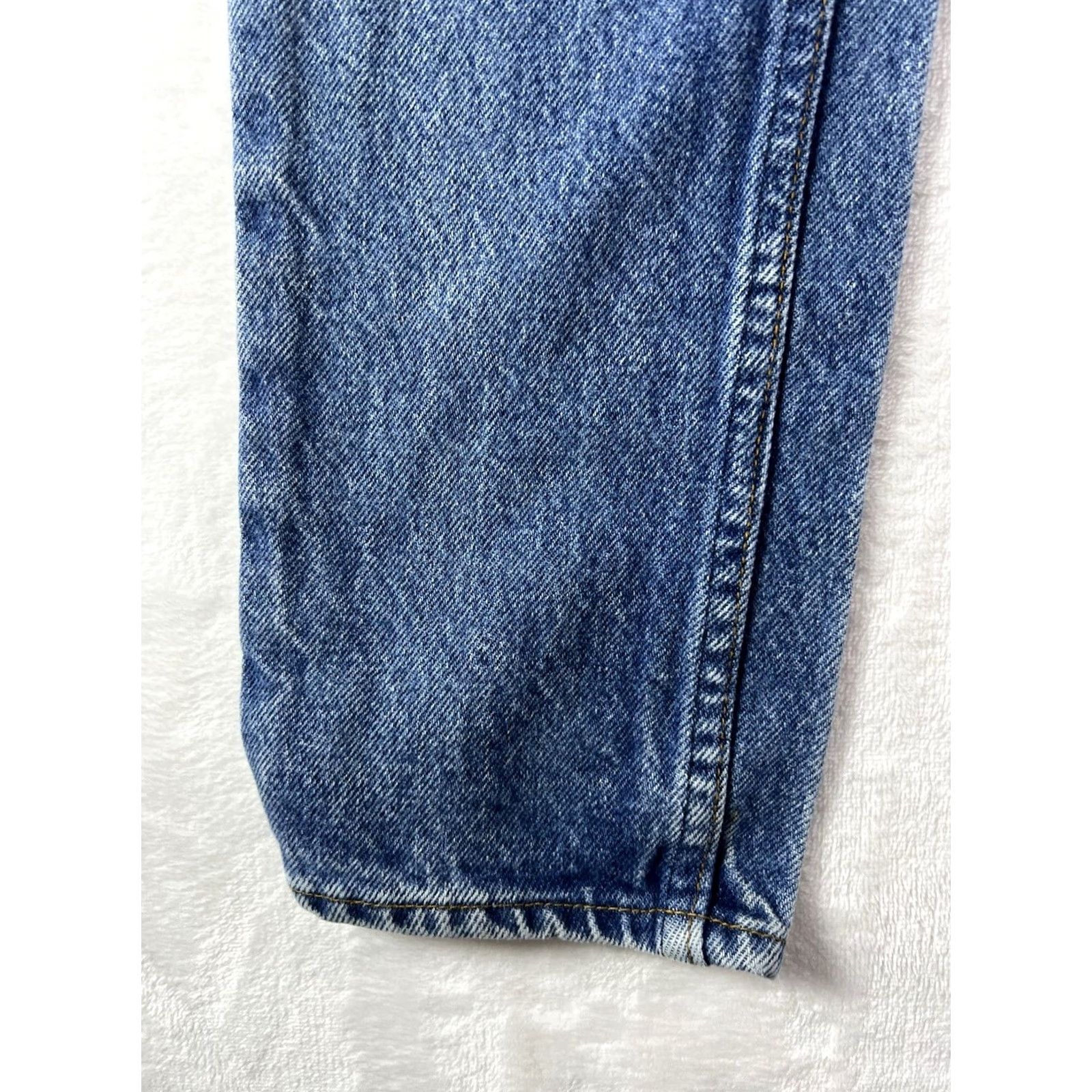 Levi's VINTAGE Levi's Jeans 502 24x31 Medium Wash Denim 5-Pocket Button Zipper Logo 90s Womens Jeans Size 42" / US 20 - 3 Thumbnail