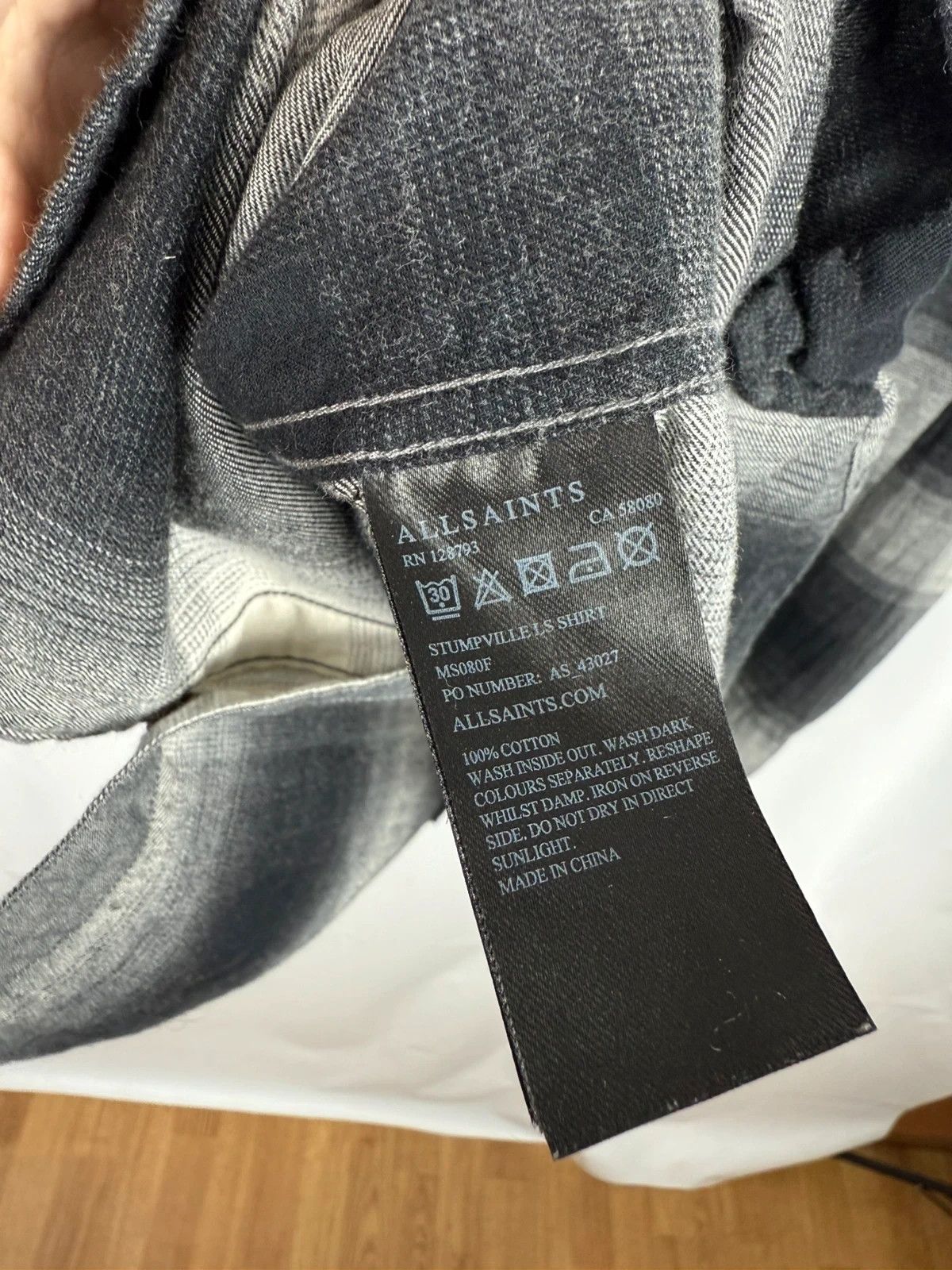 Allsaints Allsaints Plaid Shirt Flannel Stumpville Cotton size S Size US S / EU 44-46 / 1 - 9 Thumbnail