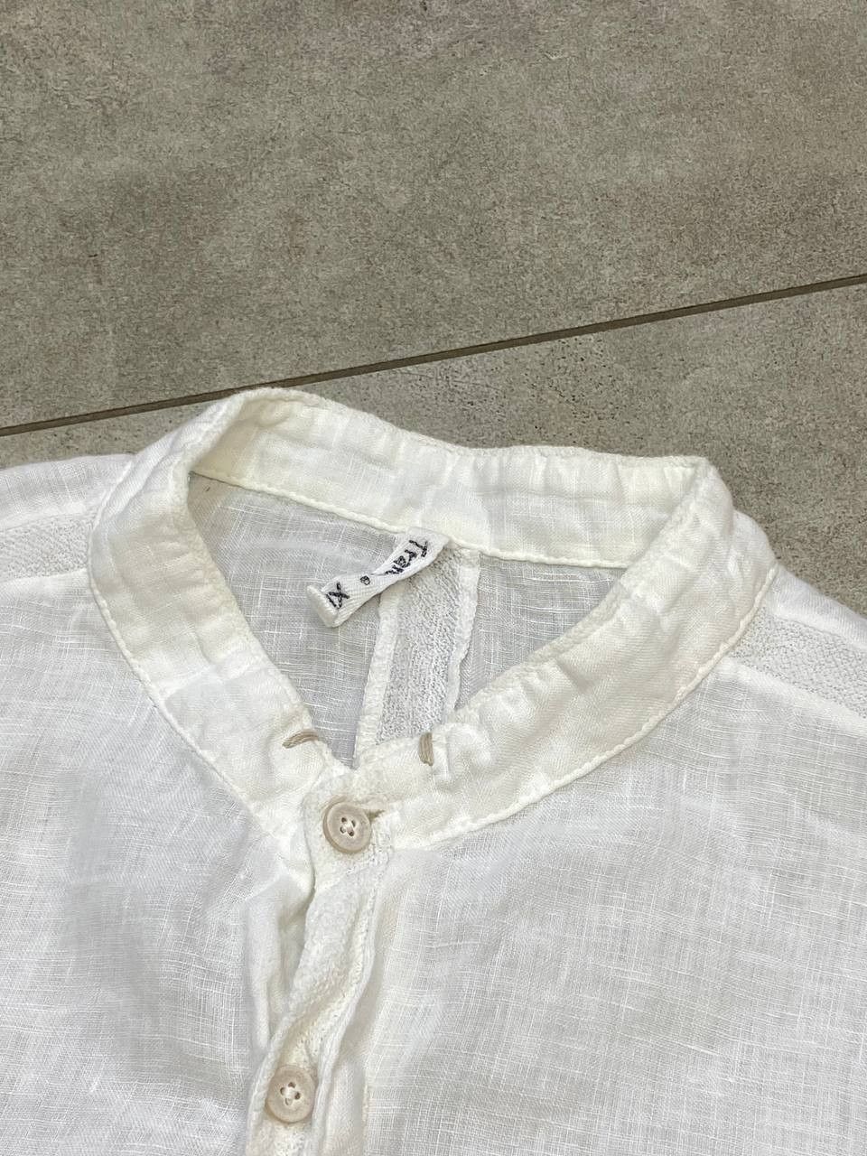 Transit Transit Avant-Garde Linen Buttons Short Sleeve Shirt Size US XL / EU 56 / 4 - 9 Thumbnail