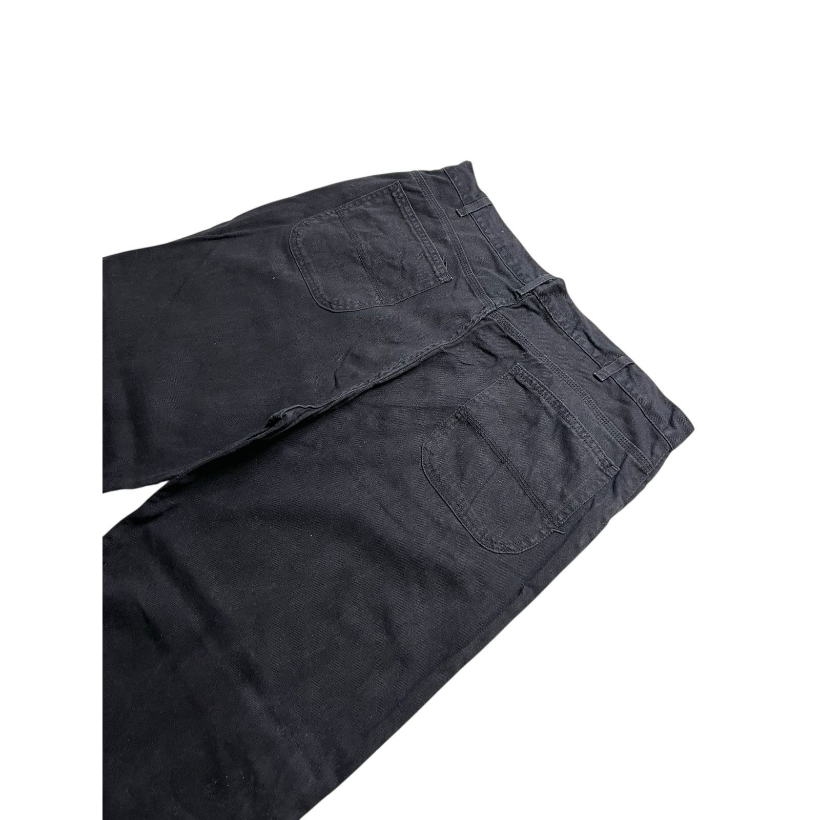 Faded Glory Vintage 90s Faded Glory Utility Black Denim Work Pants Sz 40 Size US 40 / EU 56 - 8 Thumbnail