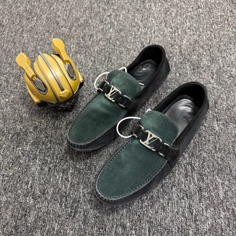Louis Vuitton Louis Vuitton Olive Suede Driving Loafers - dmc Size US 9.5 / EU 42-43 - 1 Thumbnail