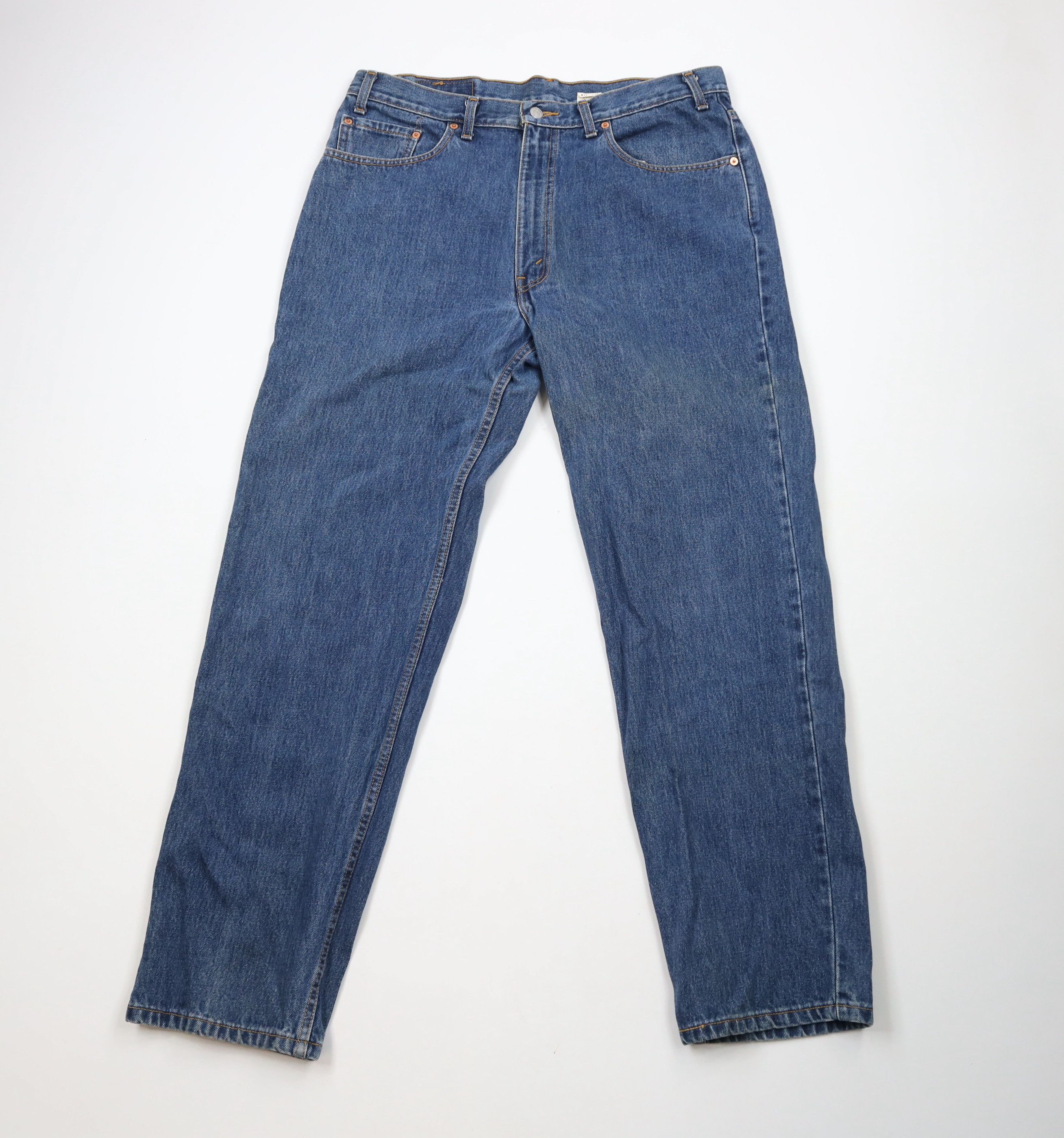 Levi's × Vintage Vintage Y2K 2002 Levis 550 Fit Denim Jeans Blue Cotton Size US 38 / EU 54 - 1 Thumbnail