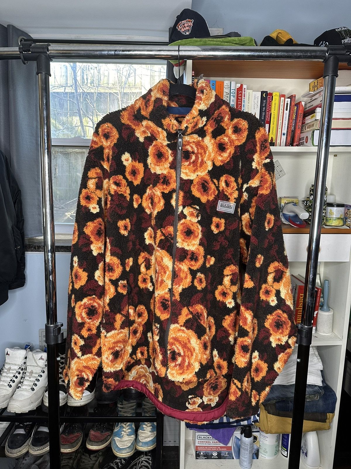 image of Napa X Martine Rose Fleece Zip Up in Blue, Men's (Size Large)