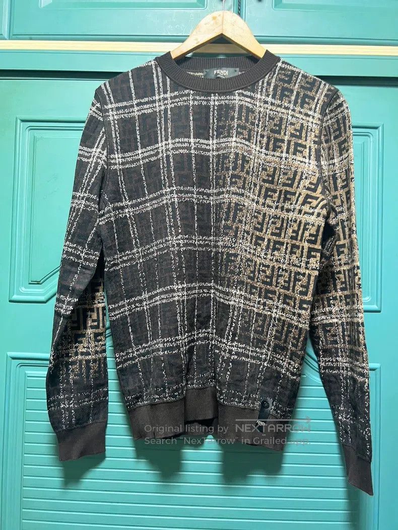 Fendi Fendi Gradient Blend Showpiece, Men's Monogram Woolen Swea Size US S / EU 44-46 / 1 - 1 Thumbnail