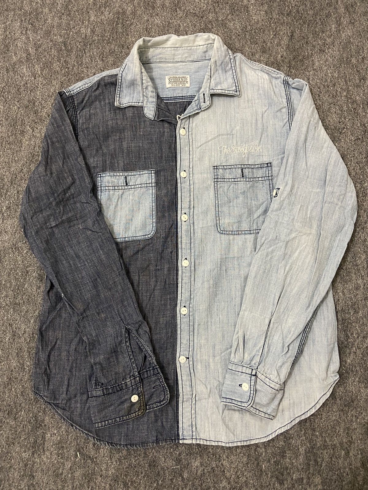 Hysteric Glamour × If Six Was Nine × Japanese Brand stooge & co capital style long denim shirt Size US L / EU 52-54 / 3 - 3 Thumbnail
