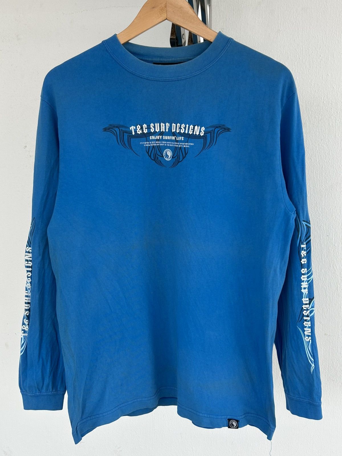 Other T&C Surf Vintage Blue Longsleeve Tee Size US M / EU 48-50 / 2 - 2 Thumbnail