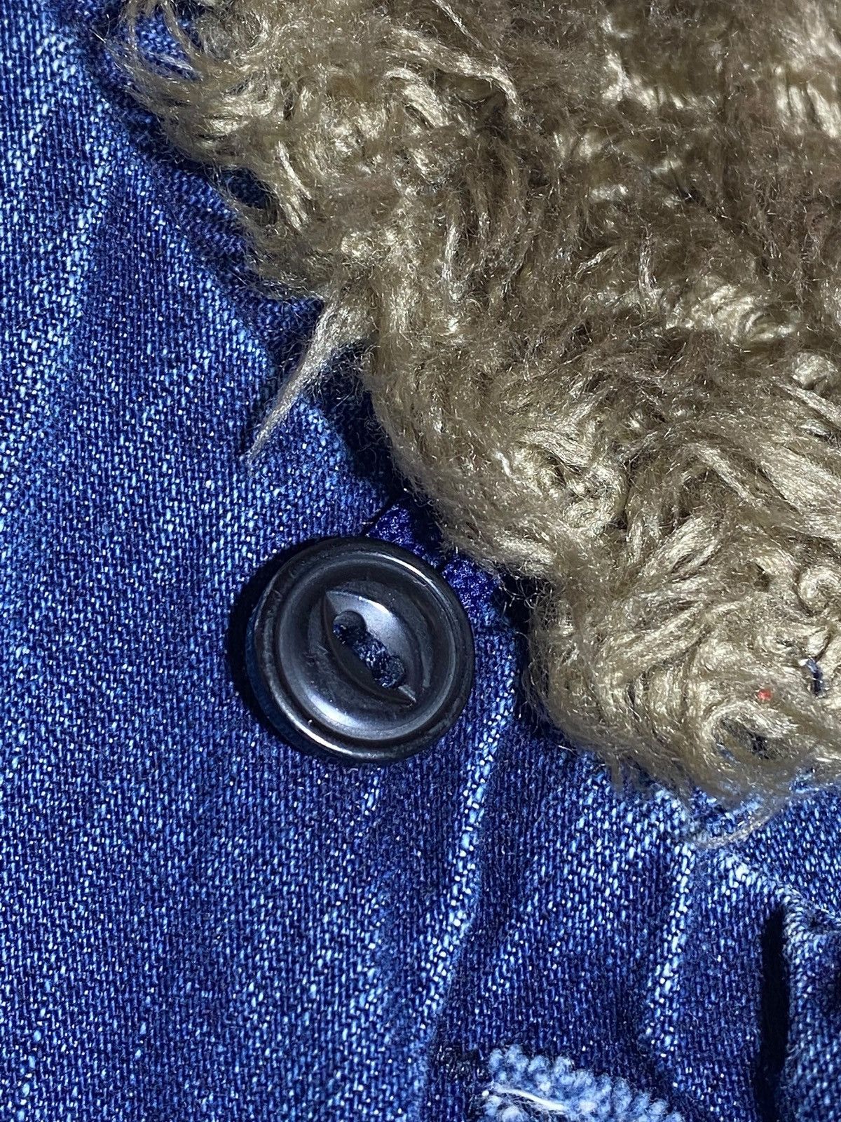 Diesel Vintage 00s Diesel Sherpa Washed Denim Jacket Y2k Style Size M / US 6-8 / IT 42-44 - 18 Thumbnail