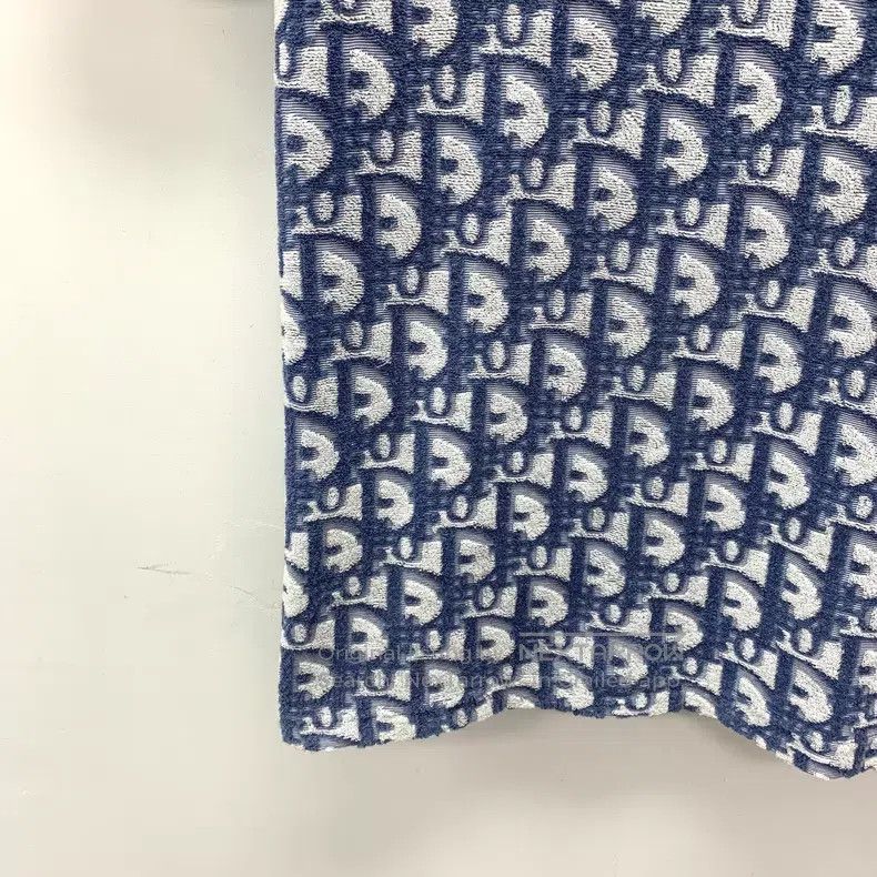 Dior Dior Dark blue logo jacquart full print cotton round-neck Size US S / EU 44-46 / 1 - 4 Thumbnail