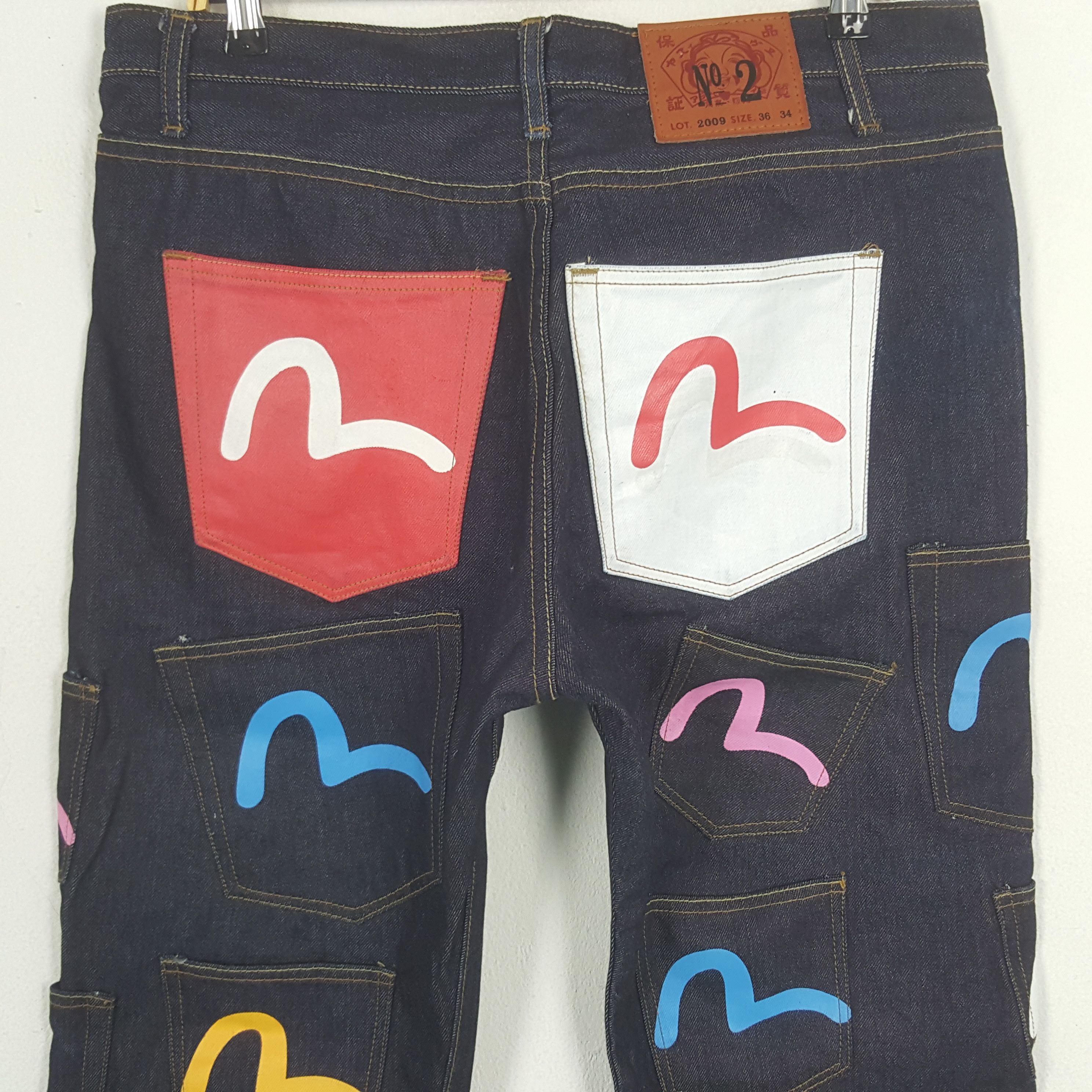Japanese Brand Vintage Evisu Japanese Brand Daicock Denim Jeans C280N26 Size US 34 / EU 50 - 2 Thumbnail