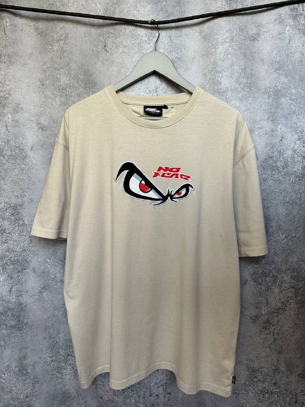 No Fear No Fear Vintage Y2K Big Eyes T-Shirt Beige Crew Tee Size US XL / EU 56 / 4 - 2 Thumbnail