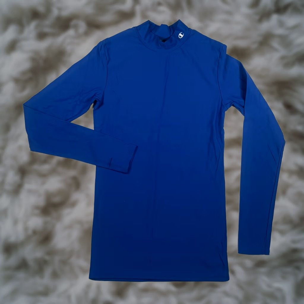 Champion Champion Cold Weather Gear Mens Blue Long Sleeve T-Shirt Sz XL (XL) Size US XL / EU 56 / 4 - 1 Thumbnail