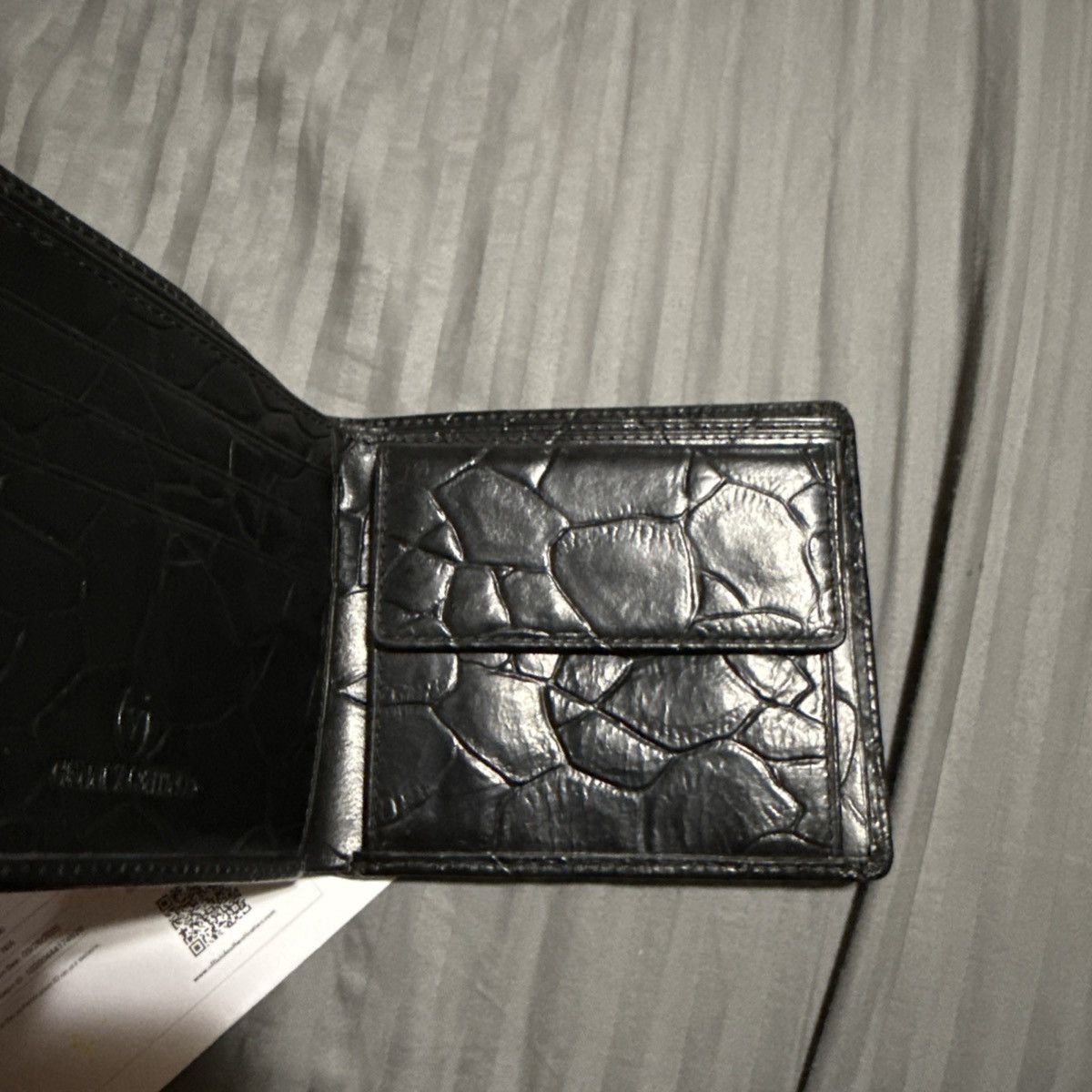 Valentino Valentino Black Gator Print Size ONE SIZE - 10 Thumbnail
