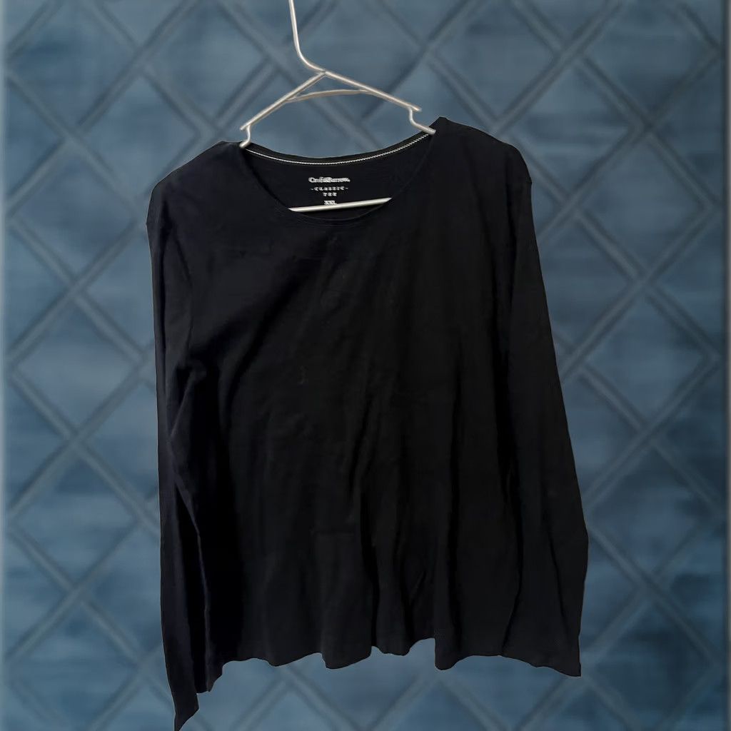 Croft & Barrow Croft Barrow Classic T Knit Top Black Long Sleeves Round Neck Women's Size XXL Size XXL / US 16-18 / IT 52-54 - 1 Thumbnail