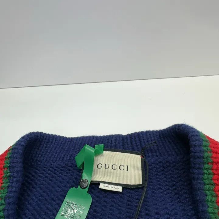 Gucci Gucci Gucci Colorblocked V-Neck Cardigan for Men -2506 Size US L / EU 52-54 / 3 - 3 Thumbnail
