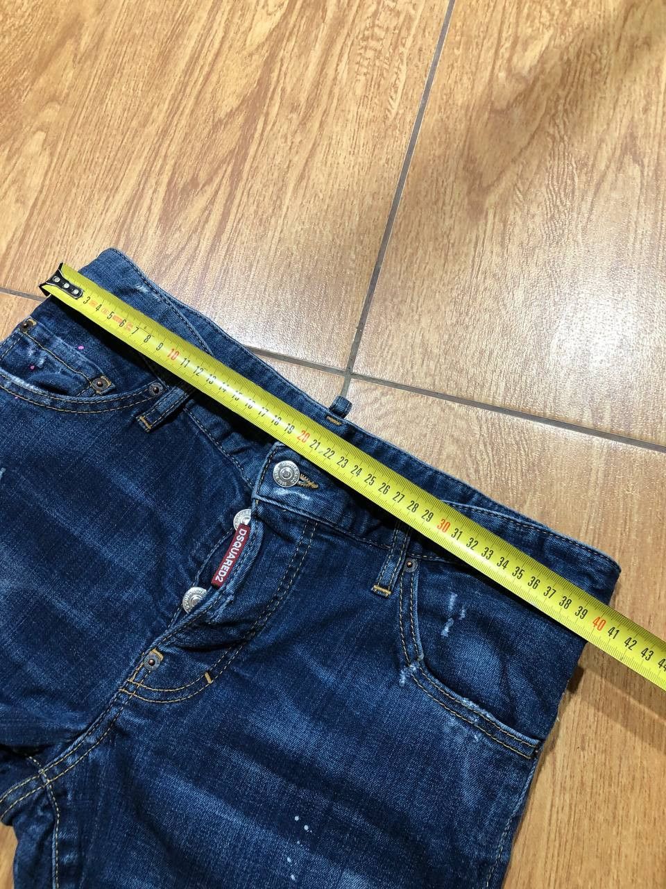 Dsquared2 DSQUARED2 Wash Denim Distressed Straight Jeans Size US 32 / EU 48 - 12 Thumbnail