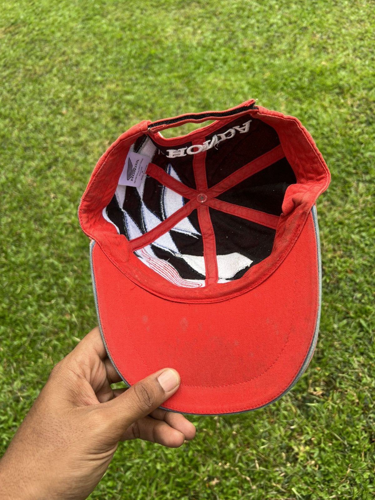 Honda × Vintage HONDA RACING EMBROIDERY HAT Size ONE SIZE - 6 Thumbnail
