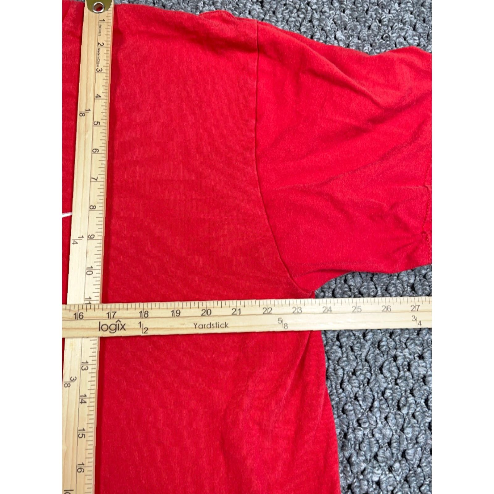 Nike VINTAGE Nike Swoosh T-Shirt Adult XL Red Crewneck Gray Tag Y2K Solid Blank Check Size US XL / EU 56 / 4 - 6 Thumbnail