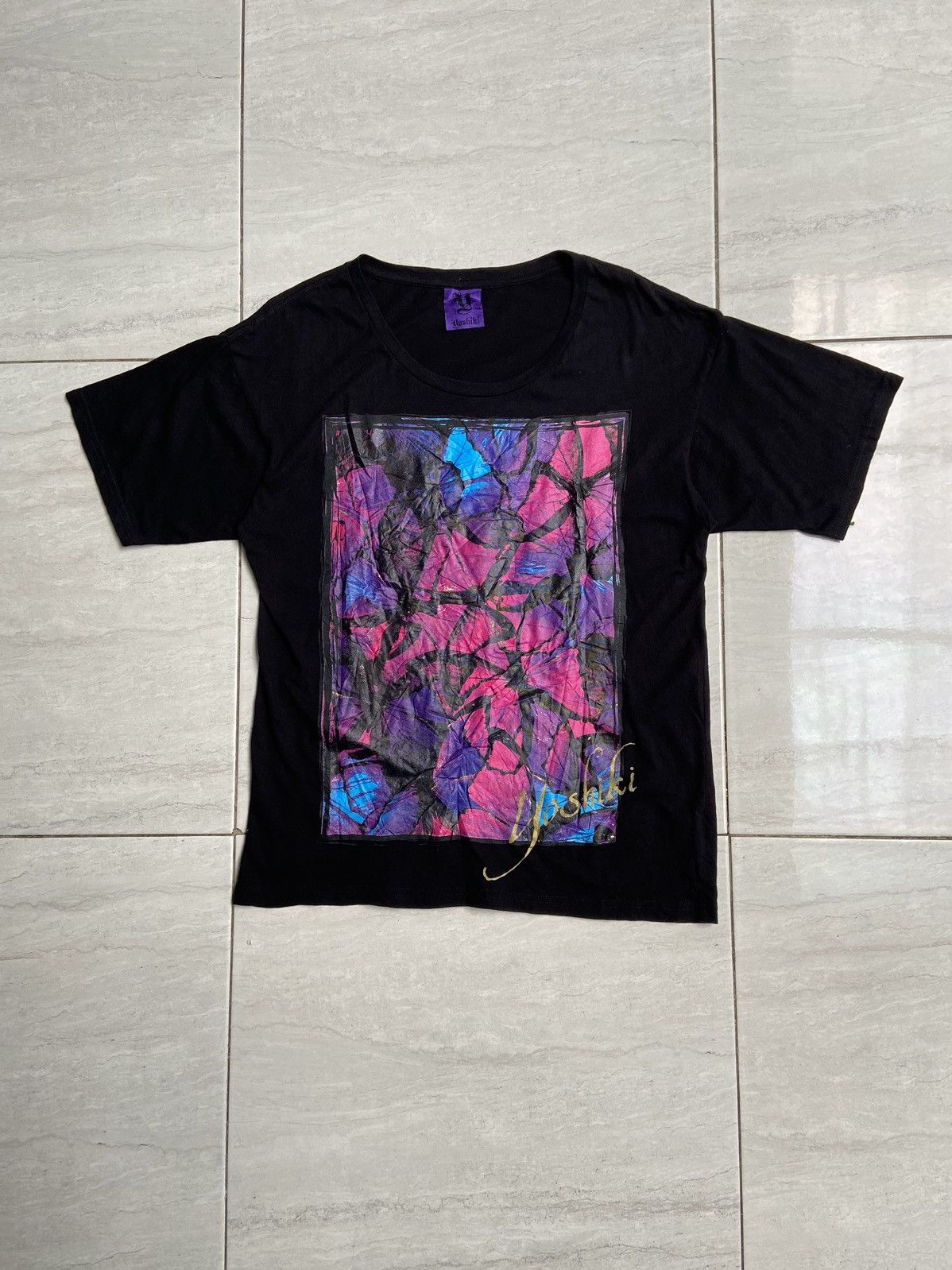 Designer × Issey Miyake × Japanese Brand YOSHIKI Black Motive T-shirt Size US S / EU 44-46 / 1 - 1 Thumbnail