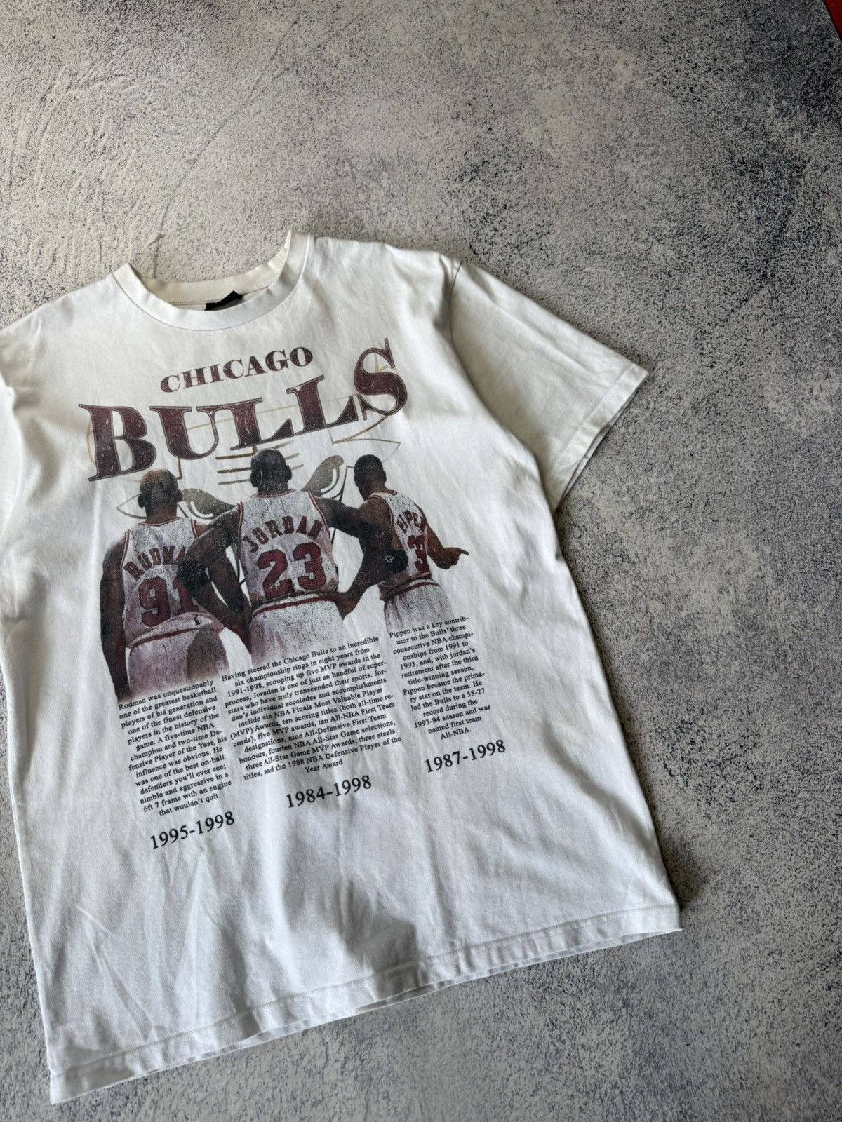 NBA Vintage Chicago Bulls T-shirts Y2K Jordan Rodman Pippen Size US XL / EU 56 / 4 - 8 Thumbnail