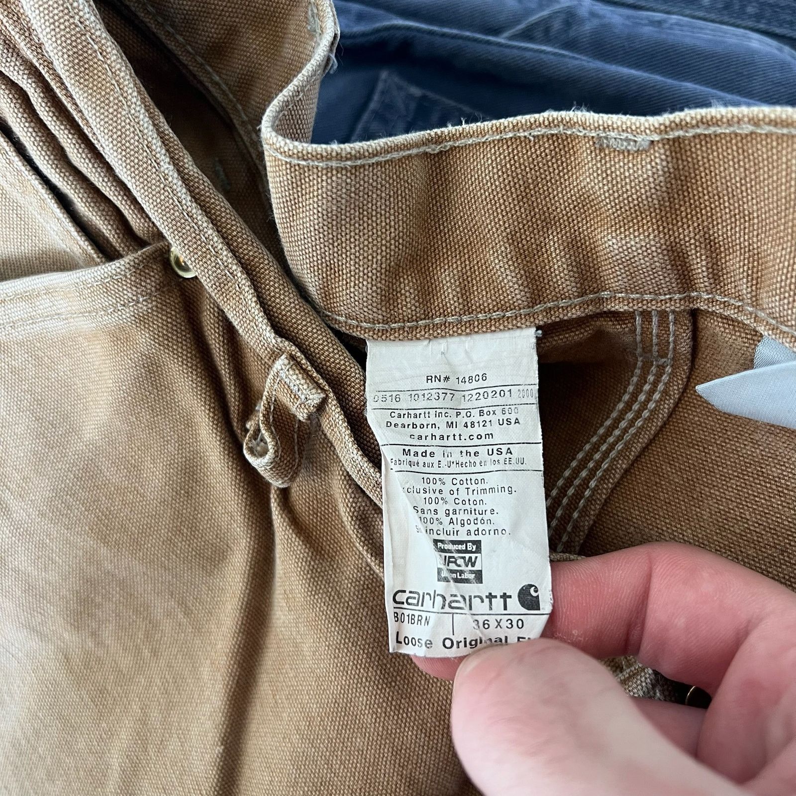 Carhartt × Vintage Carhartt brown double knee work wear carpenter pants Size US 33 - 7 Thumbnail