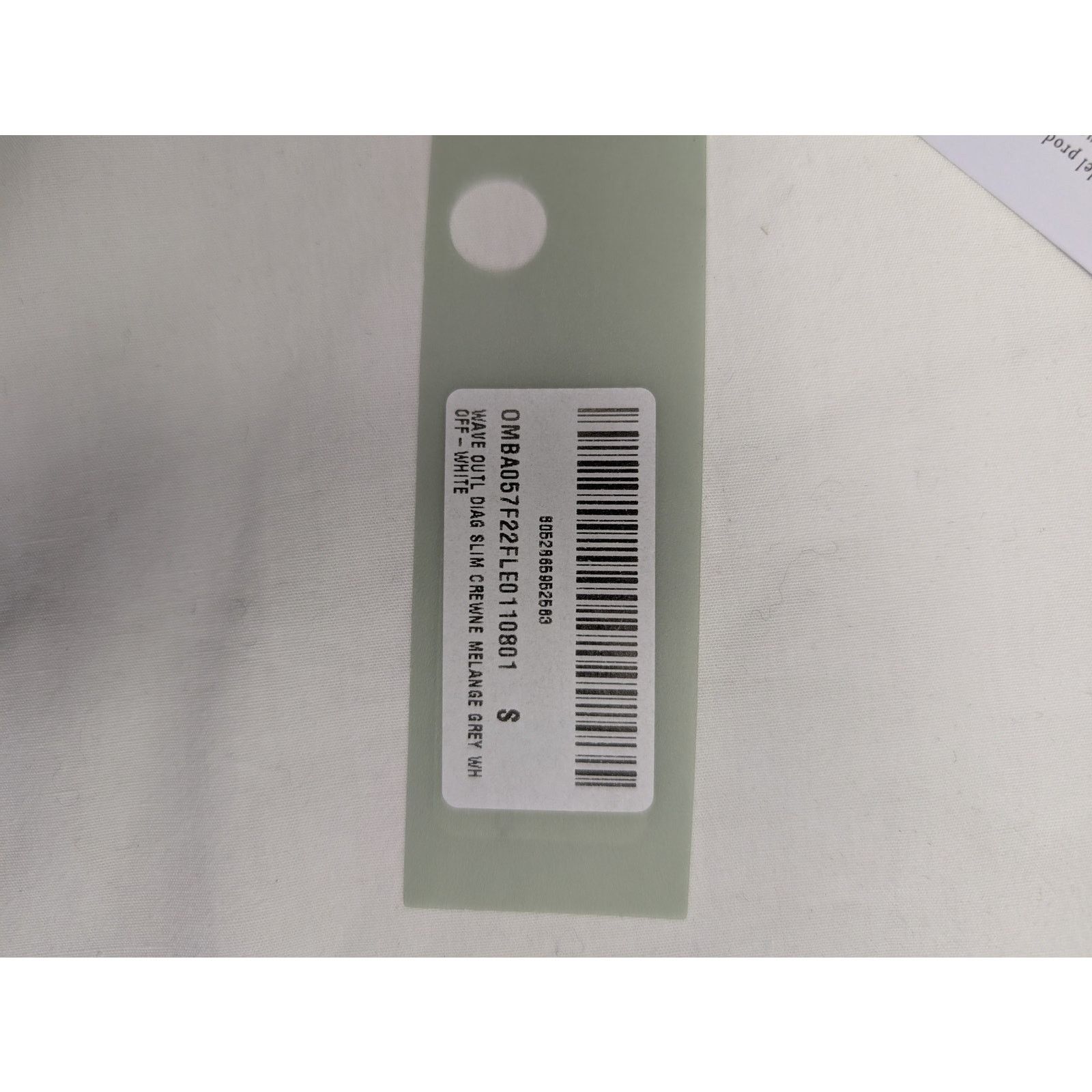 Off-White o1rshd1 Wave outl Diag Slim Crewneck sweatshirt Melange Grey Size US S / EU 44-46 / 1 - 14 Thumbnail