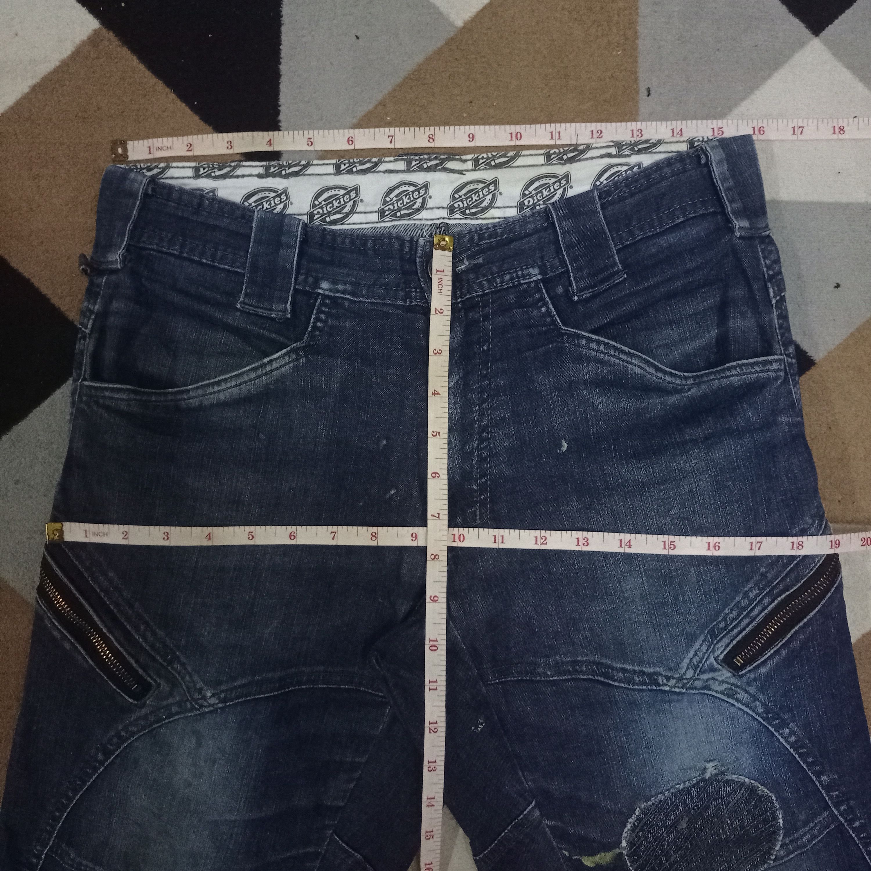 Dickies Vintage Dickies Zipper Cargo Patched Loose Denim Pants Size US 31 - 10 Thumbnail