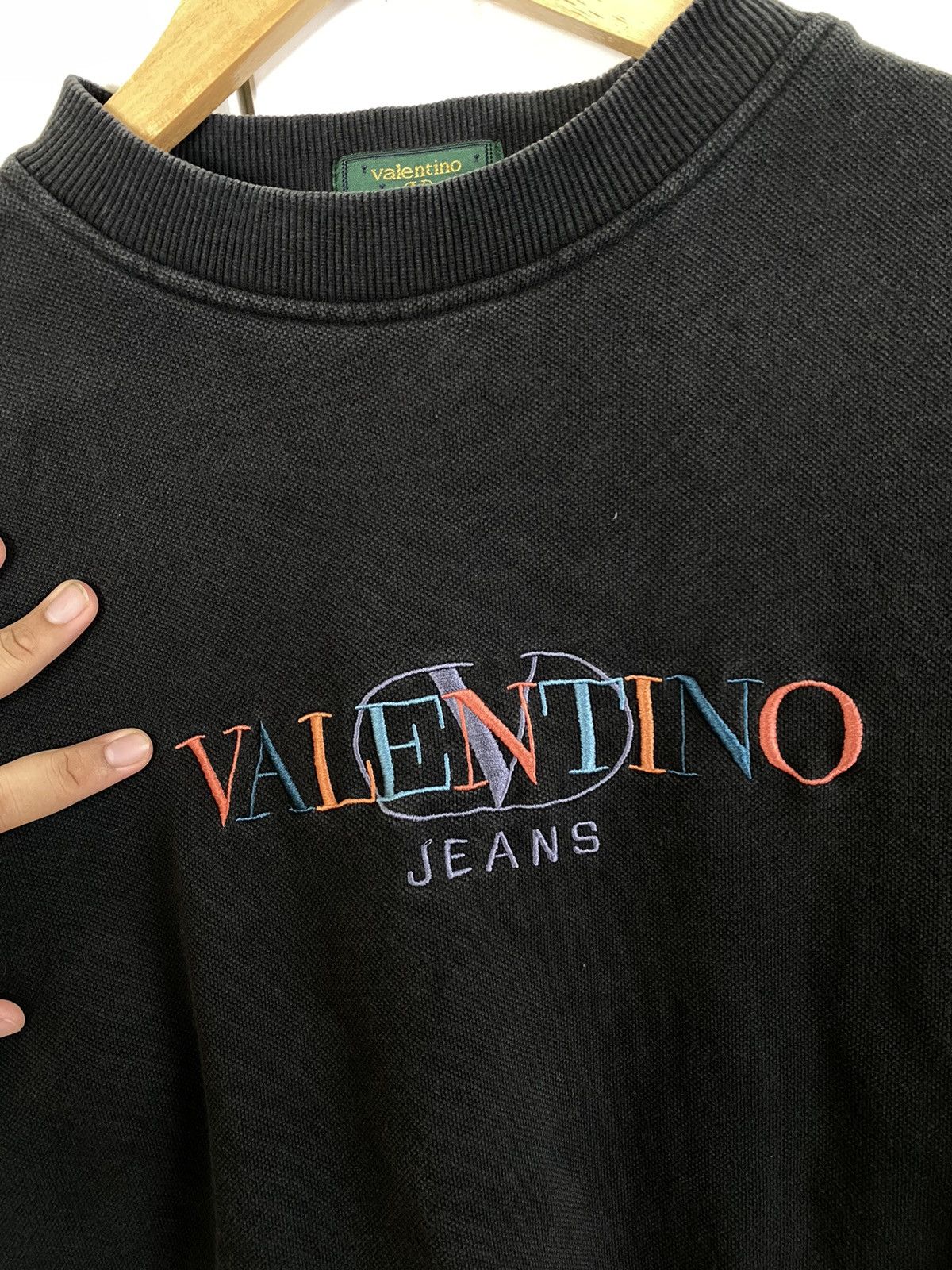 Designer × Valentino × Vintage Vintage Valentino Jeans Sweatshirt Size US S / EU 44-46 / 1 - 3 Thumbnail