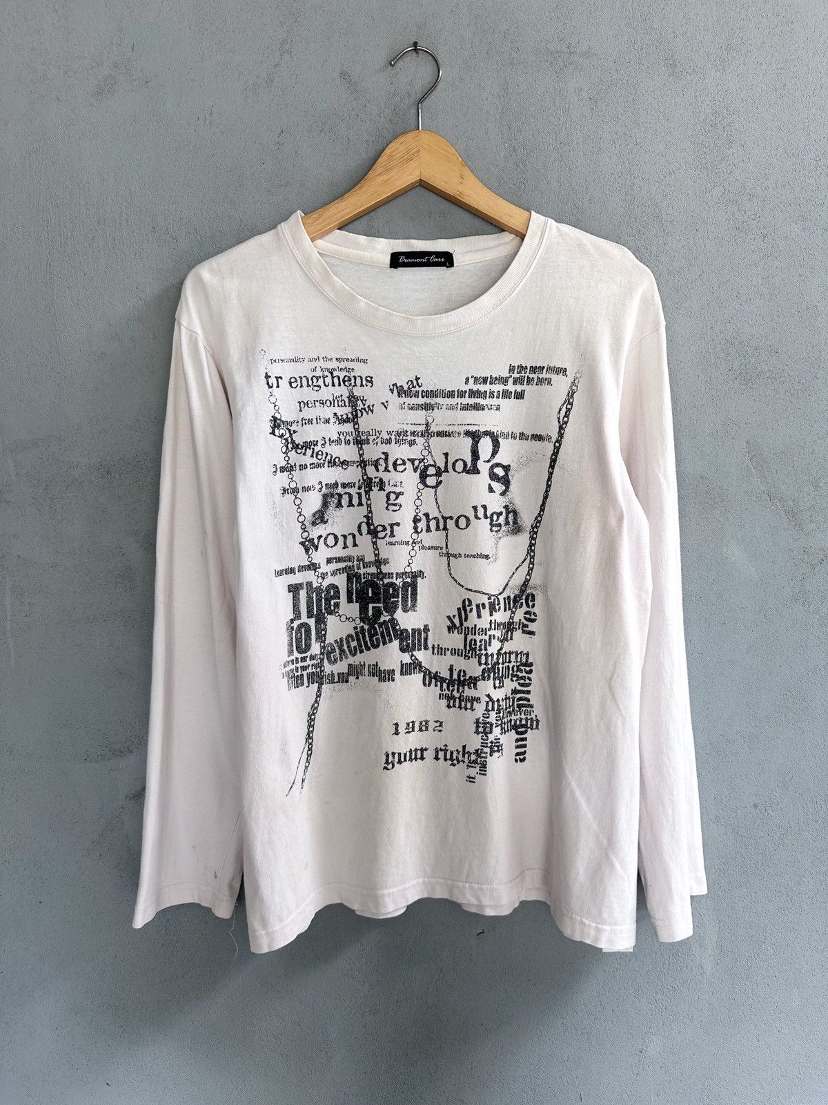 BeaumontCarr-Japanese Poem Chain Trashed Long Sleeve ifsix