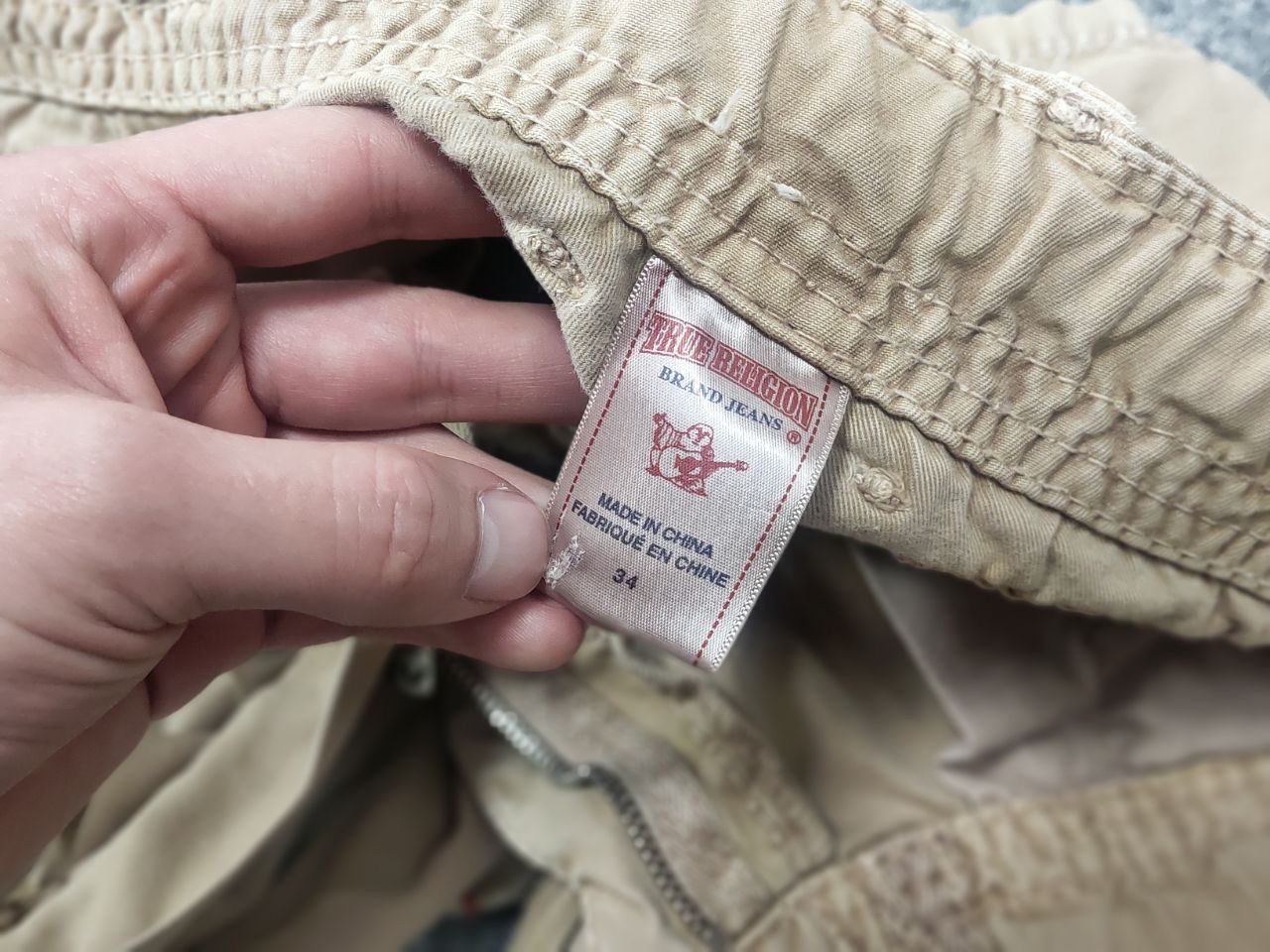 True Religion Vintage True Religion embroidered Faded Cargo Pants Supreme Size US 34 / EU 50 - 19 Thumbnail