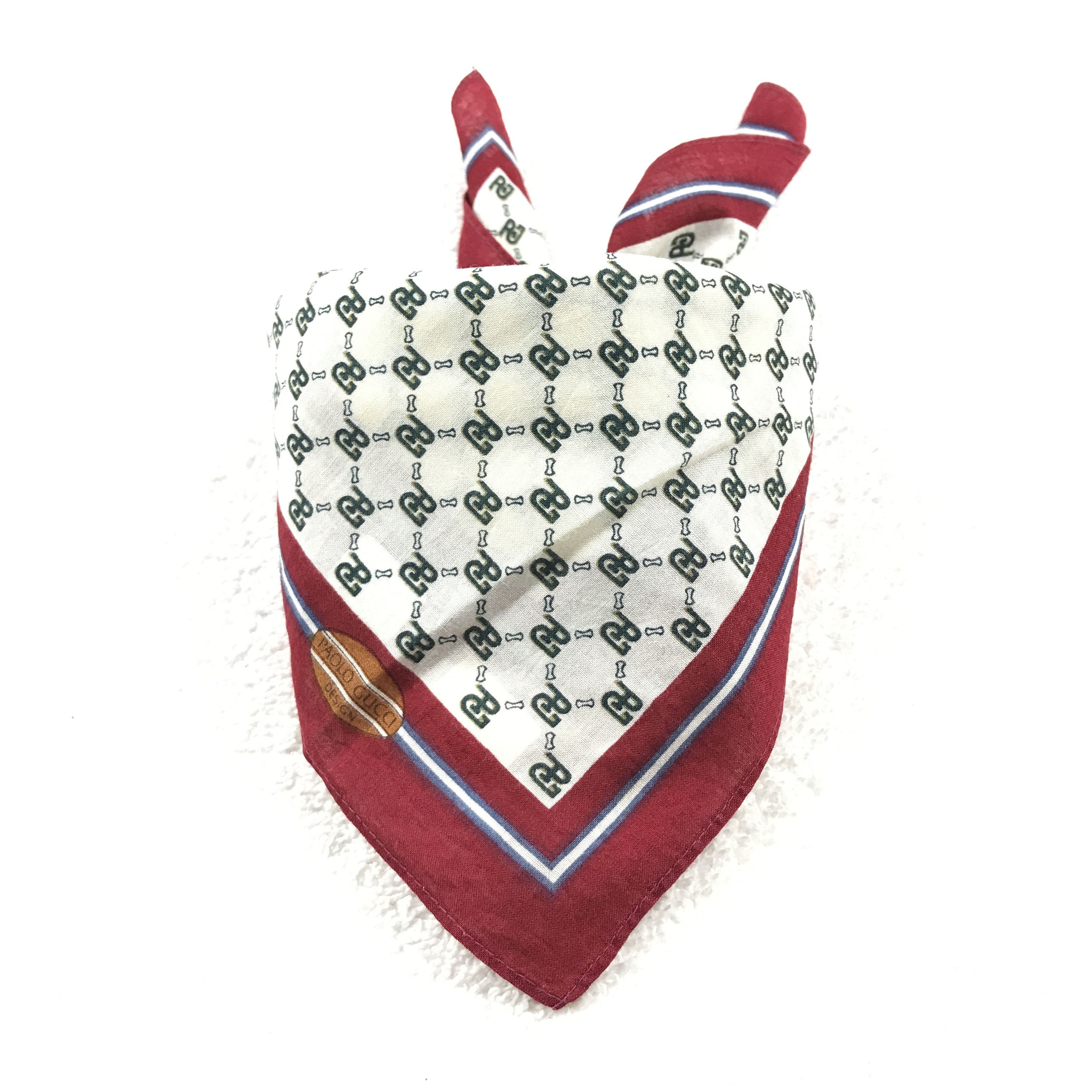 Paolo Gucci × Vintage Vintage Paolo Gucci Bandana Neckerchief Handkerchief Size ONE SIZE - 4 Thumbnail