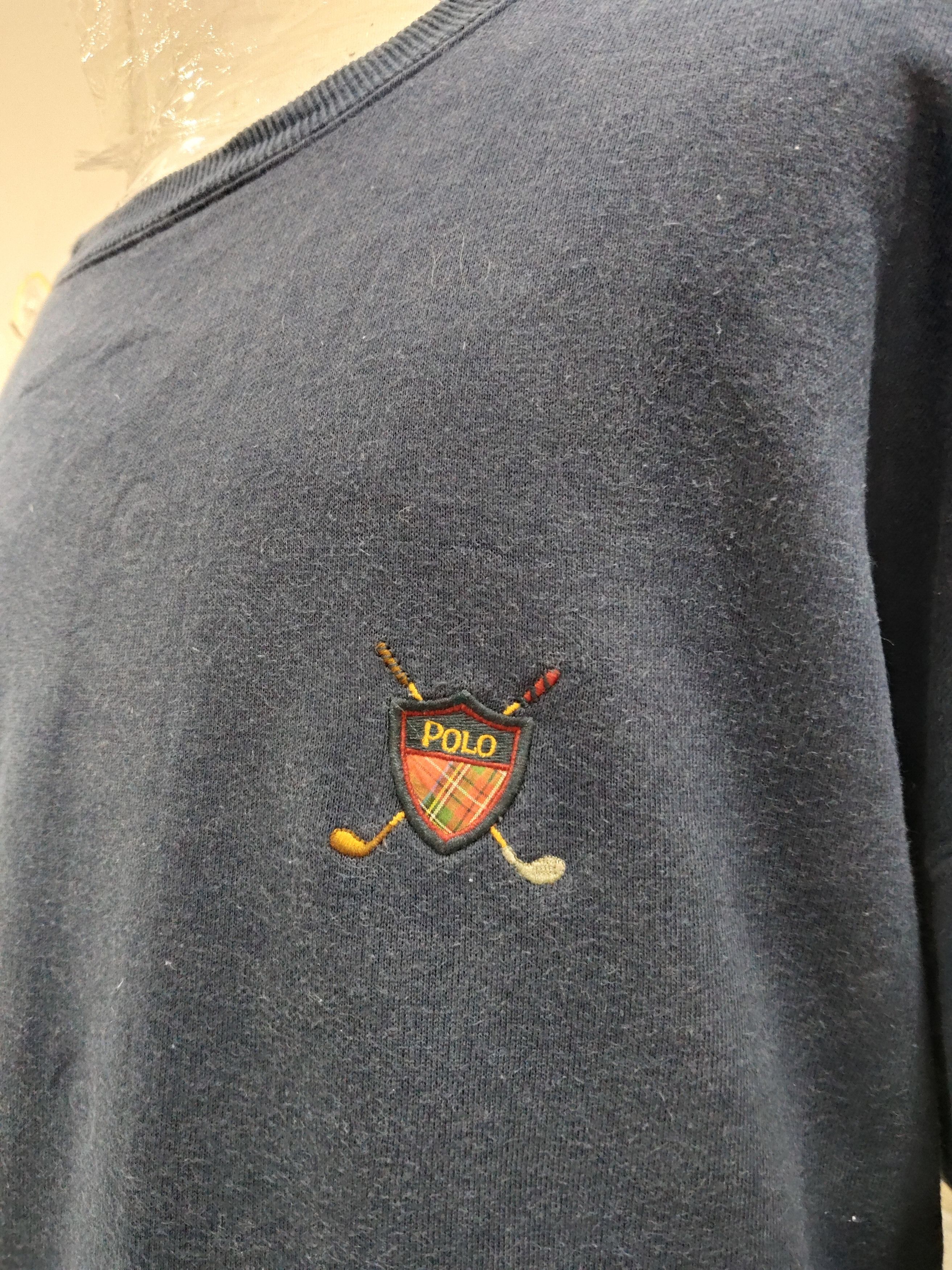 Japanese Brand × Polo Ralph Lauren × Ralph Lauren Polo Golf Embroidery Logo Sweatshirt Size US XL / EU 56 / 4 - 3 Thumbnail
