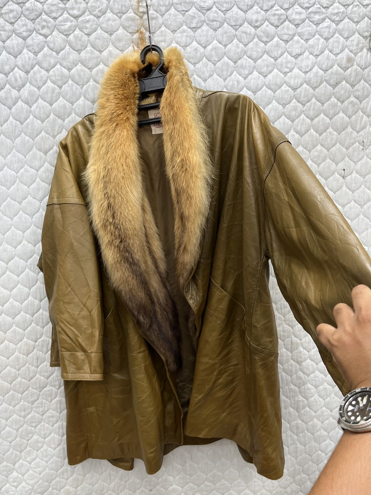 Loewe 🔥🔥🔥ARCHIVE LOEWE LEATHER COAT WITH FUR Size M / US 6-8 / IT 42-44 - 12 Thumbnail