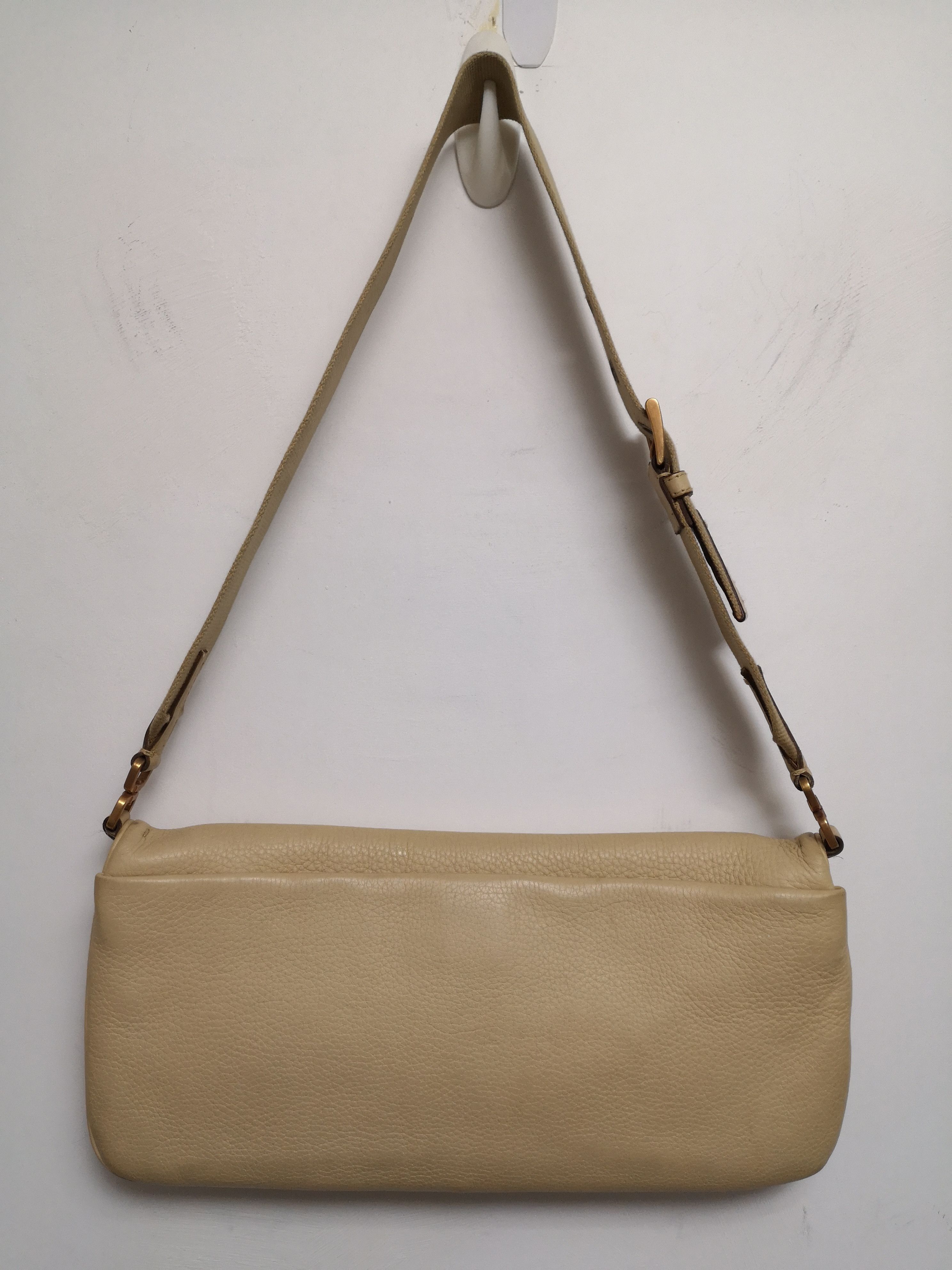 Prada Calf Leather Shoulder Bag With Antique Brass Hardware Size ONE SIZE - 2 Thumbnail