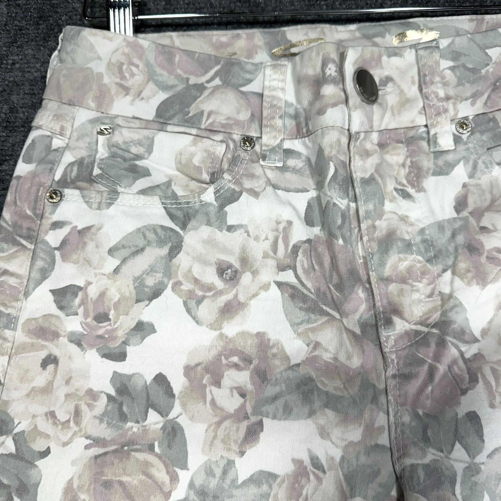 Vintage Seven7 Jeans Womens 6 High Rise Skinny Cotton Stretch Floral Pockets NEW Size 28" / US 6 / IT 42 - 4 Thumbnail
