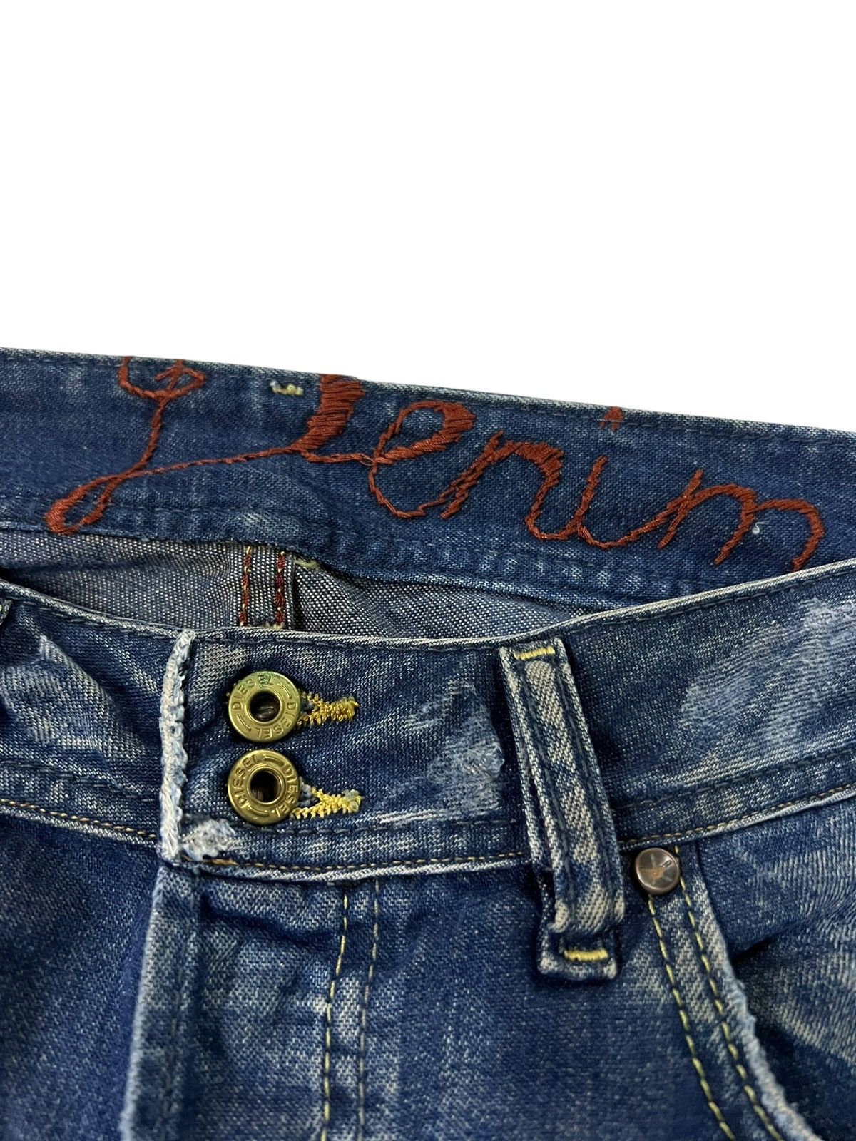 If Six Was Nine Flare Distressed Diesel Denim Gallery Sick Jean Size US 33 - 9 Thumbnail