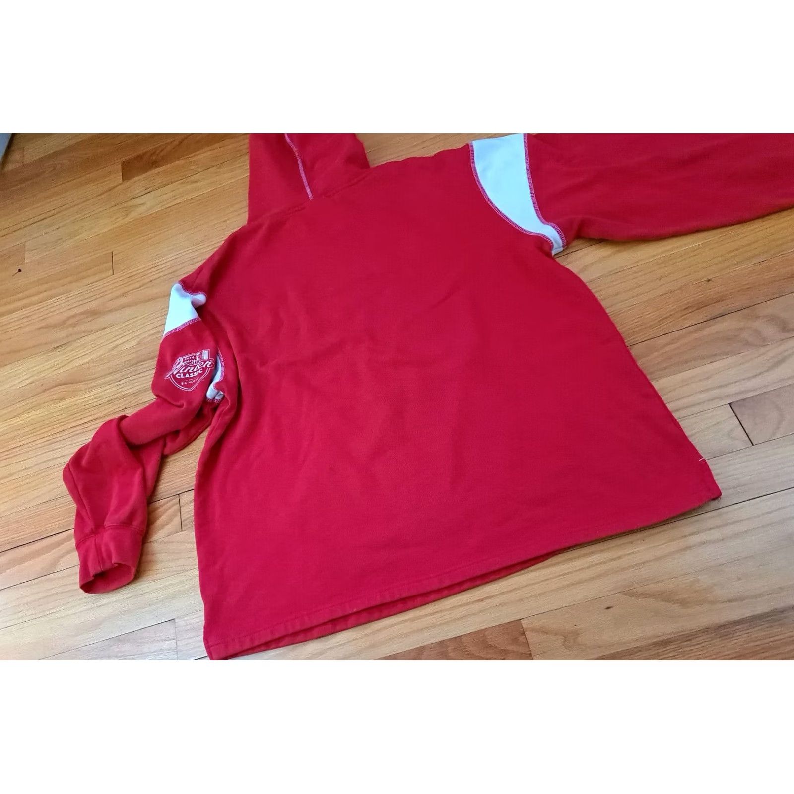 NHL VINTAGE Detroit Red Wings Pullover Hoodie XL Unisex Adults Red 2014 The Big House NHL Shirt/ Hoodie Size US XL / EU 56 / 4 - 7 Thumbnail