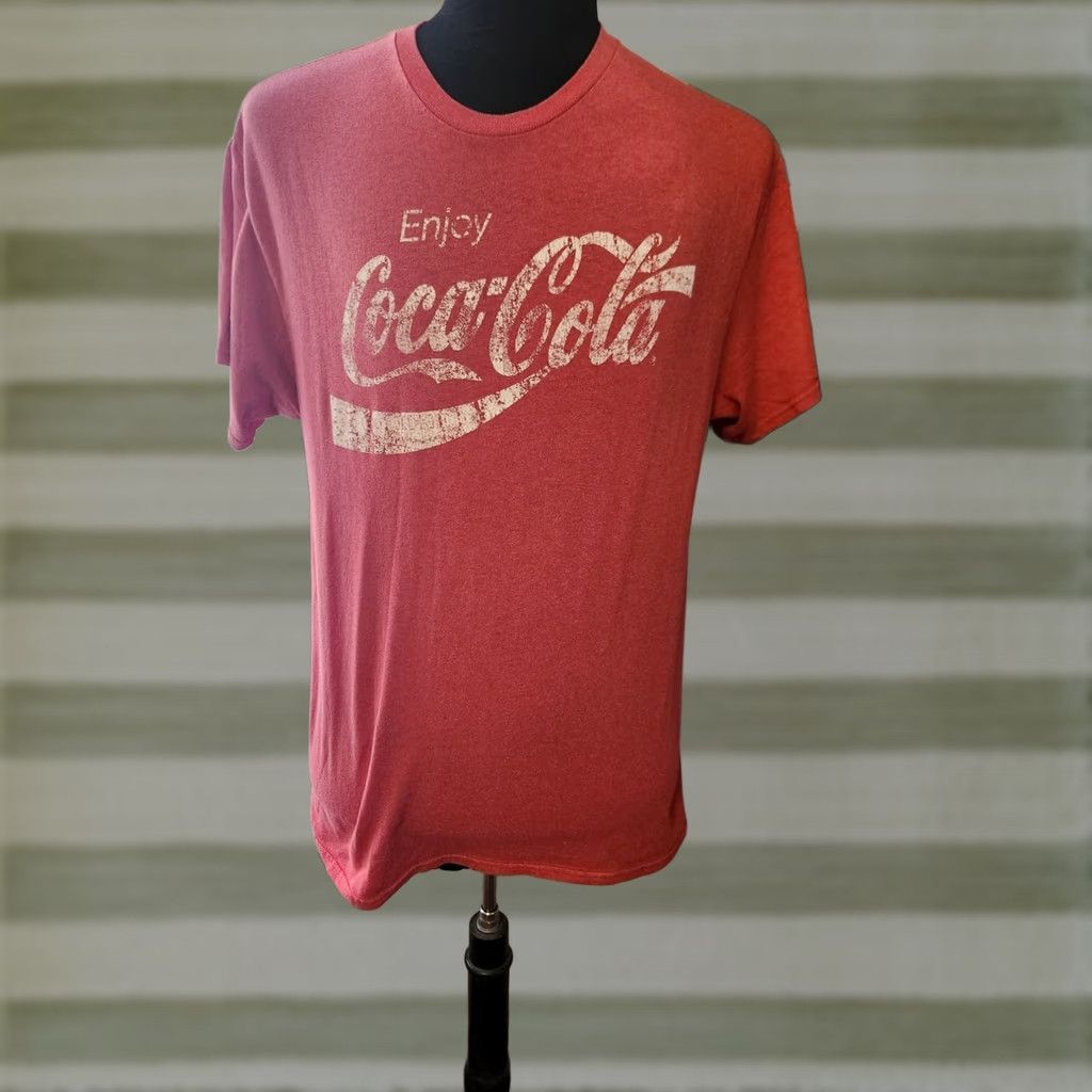 Vintage Coca-Cola Adult Red Logo Short Sleeve Crew Neck T Shirt Size Large Size US L / EU 52-54 / 3 - 1 Thumbnail