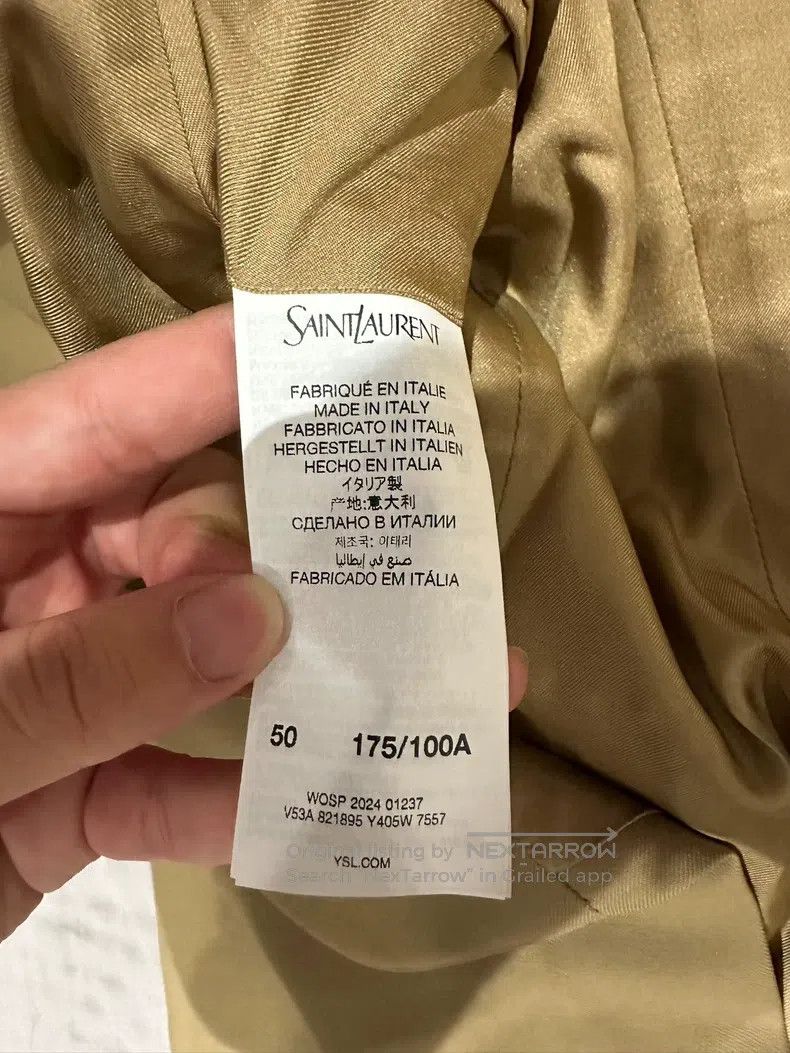 Saint Laurent Paris Saint Laurent Paris Beige Wool Flannel Suit i Size US M / EU 48-50 / 2 - 7 Thumbnail