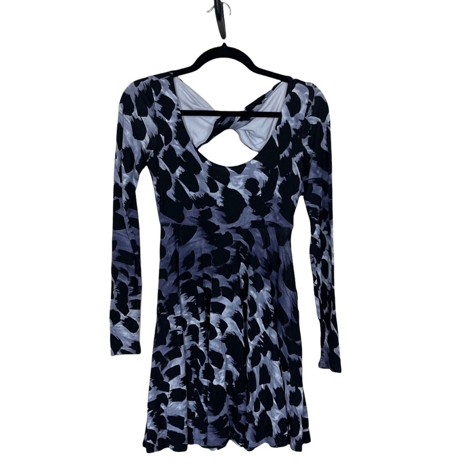 Armani Exchange Armani Exchange Fit and Flare Twist Open Back Dress XS Size XS / US 0-2 / IT 36-38 - 1 Thumbnail