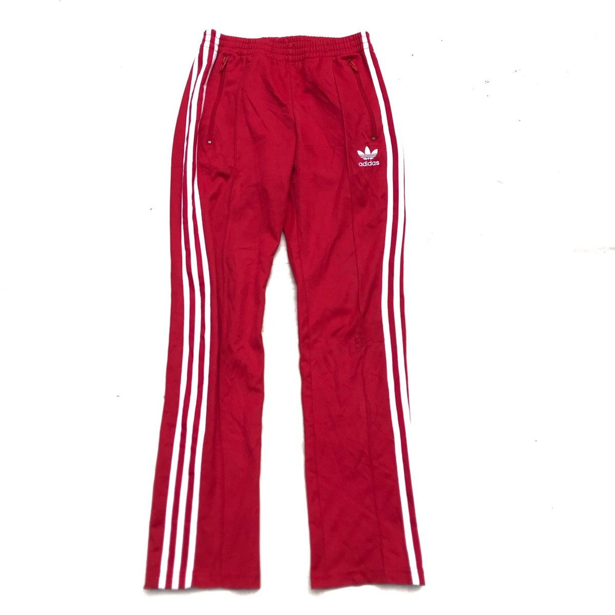 Adidas × Vintage Adidas Vintage Europe Euro Trackpants Tracktop pants Red Size US 32 / EU 48 - 1 Thumbnail