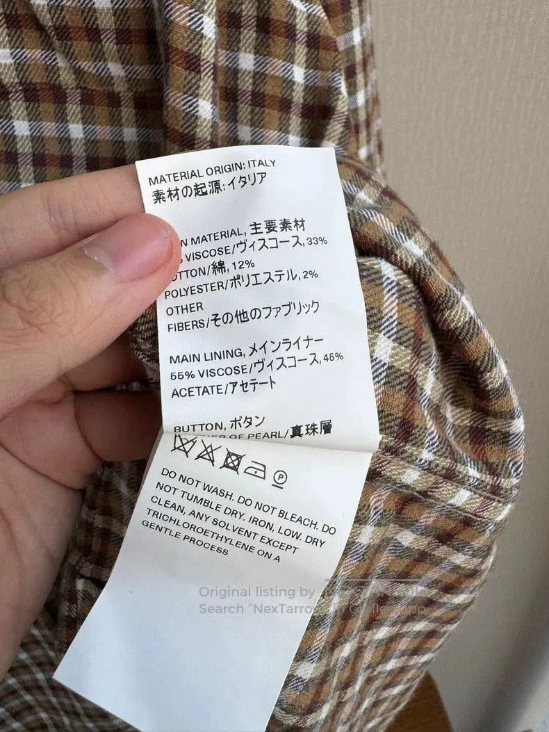 Our Legacy Our Legacy Brown Plaid Long Sleeve Shirt. Size US L / EU 52-54 / 3 - 6 Thumbnail