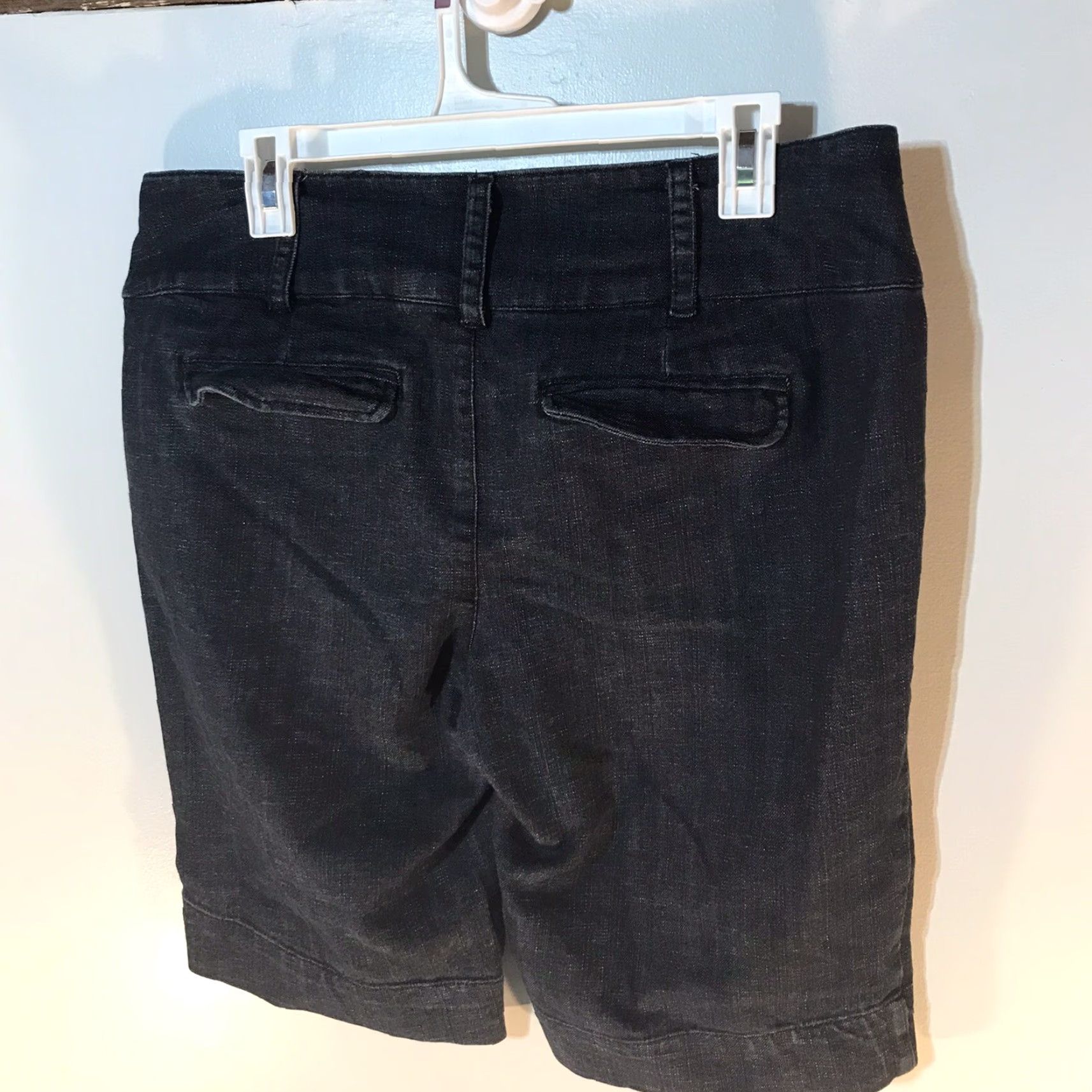 Vintage Boom Boom Jeans Bermuda Shorts Womens Size 15 Dark Wash Blue Comfort Casual Size 36" / US 14 / IT 50 - 2 Thumbnail