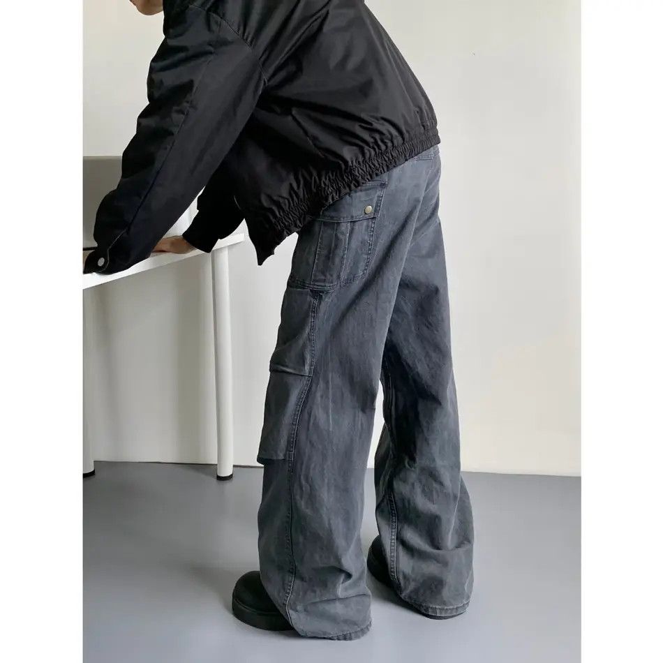 Japanese Brand Retro loose casual micro flared jeans Size US 32 / EU 48 - 4 Thumbnail