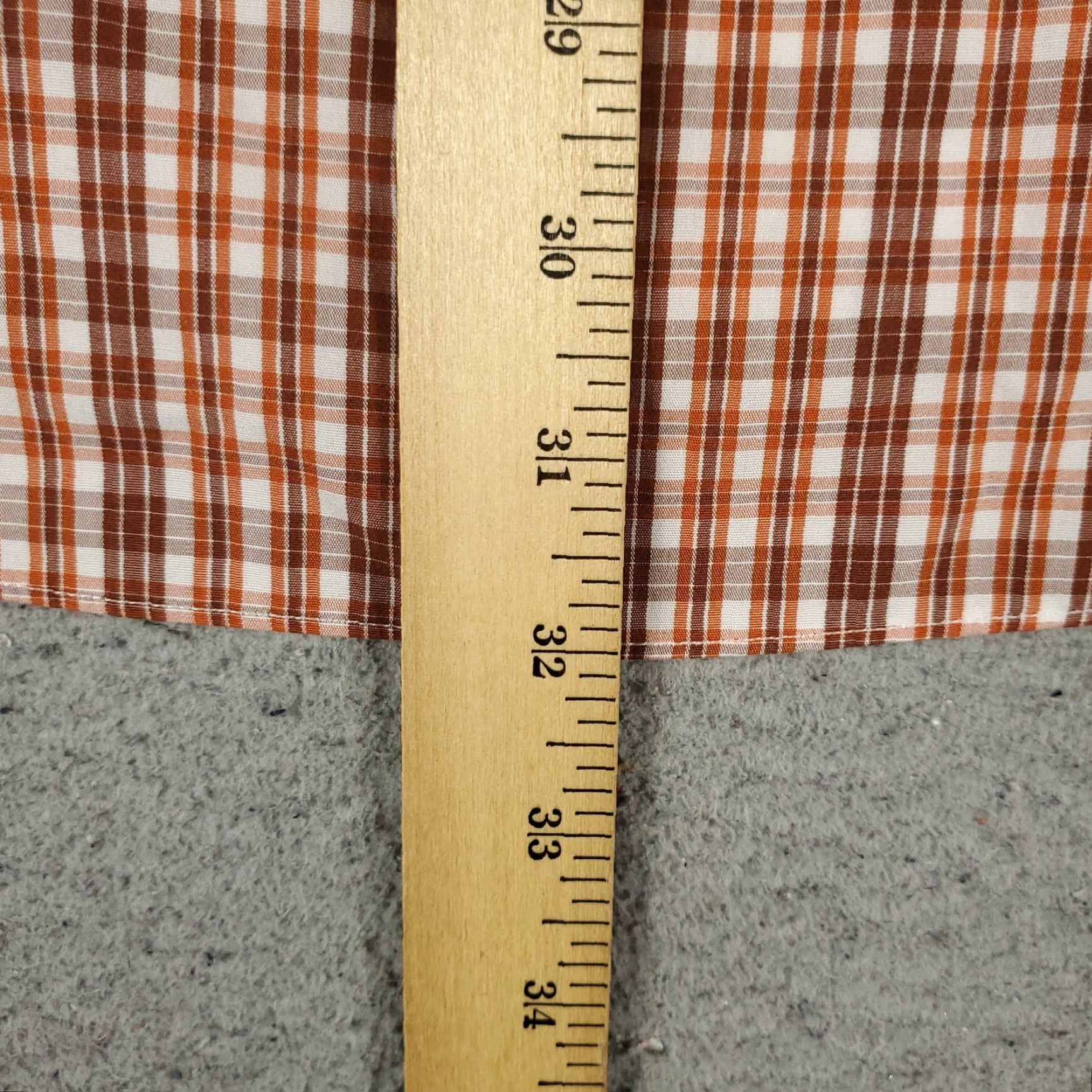 Brooks Brothers VINTAGE Brooks Brothers Shirt Mens Medium Brown Orange Plaid Button-Up Long Sleeve Size US M / EU 48-50 / 2 - 5 Thumbnail