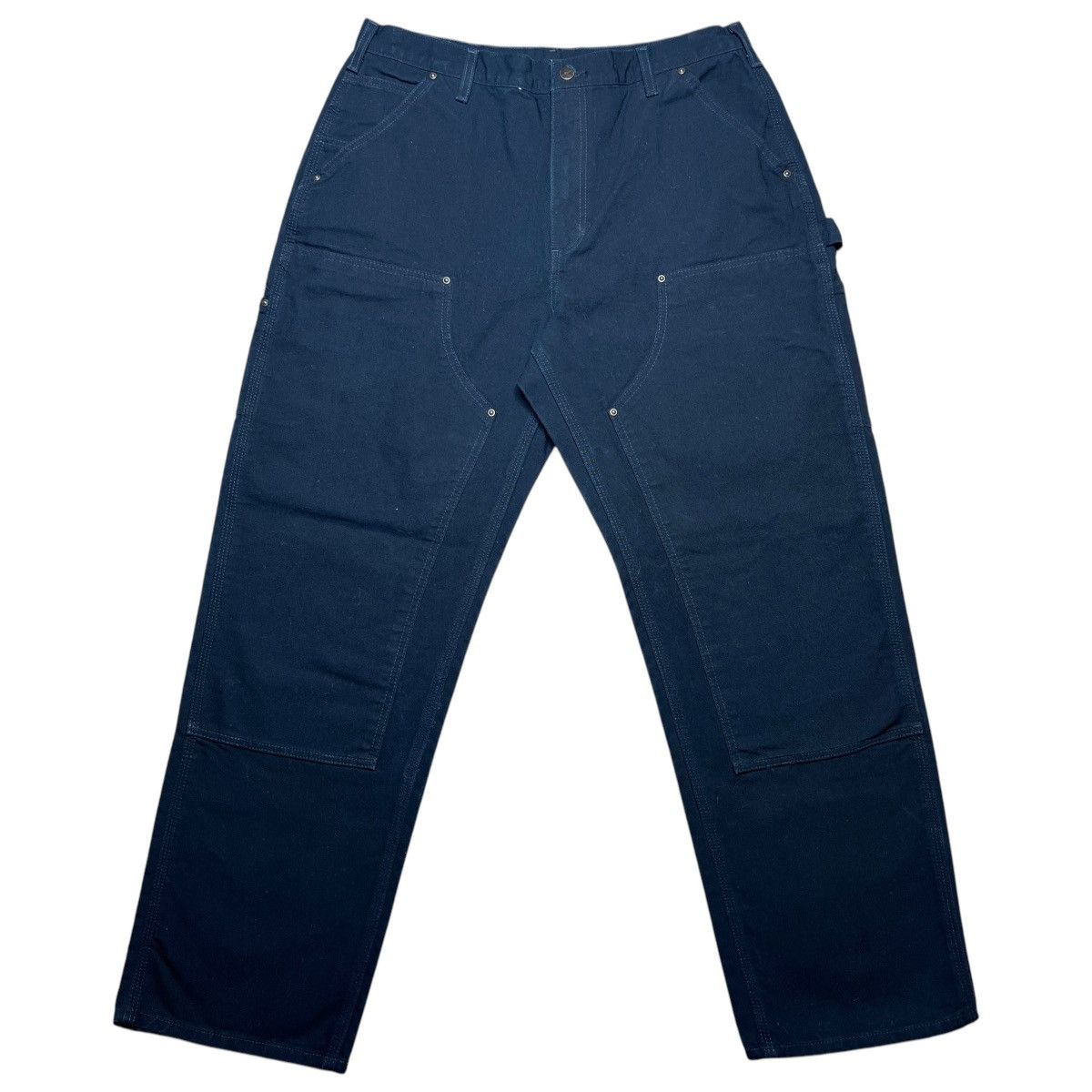 2000s Carhartt Black Double Knee Carpenter Dungaree Pants
