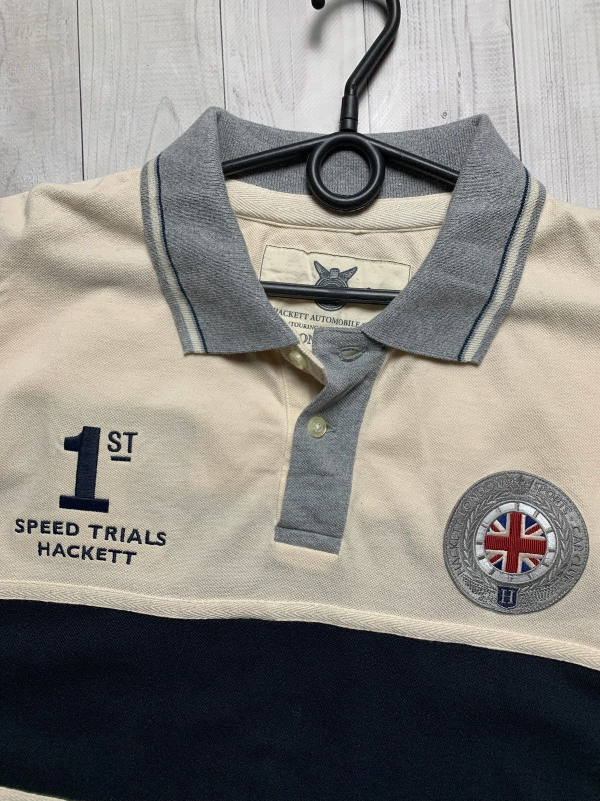 Hackett × Vintage Vintage Hackett Aston Martin racing rugby shirt jersey rare Size US XL / EU 56 / 4 - 4 Thumbnail